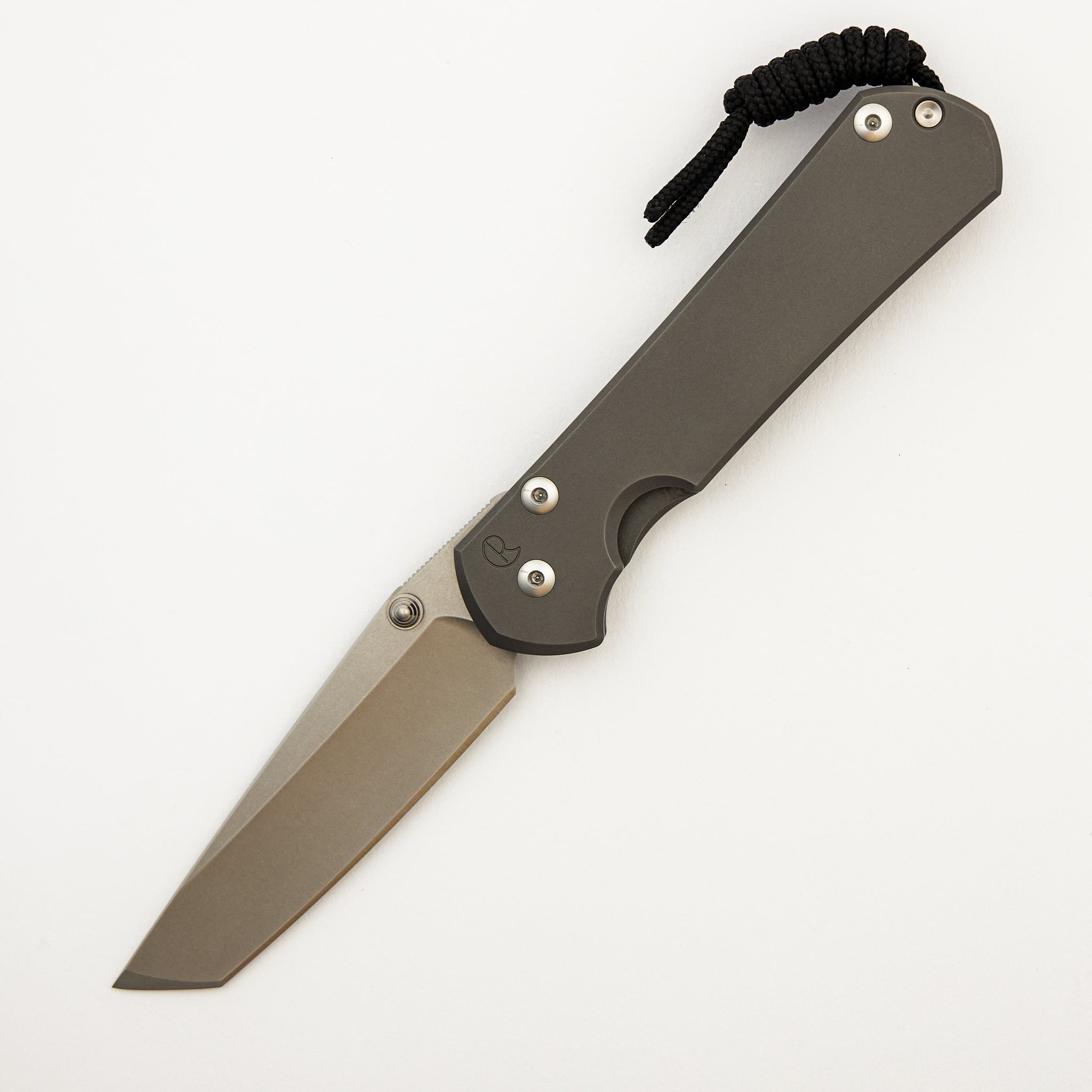 Large Sebenza 31 - Tanto CPM MagnaCut Blade - Glass Blasted - MIM Clip - Silver Double Lugs