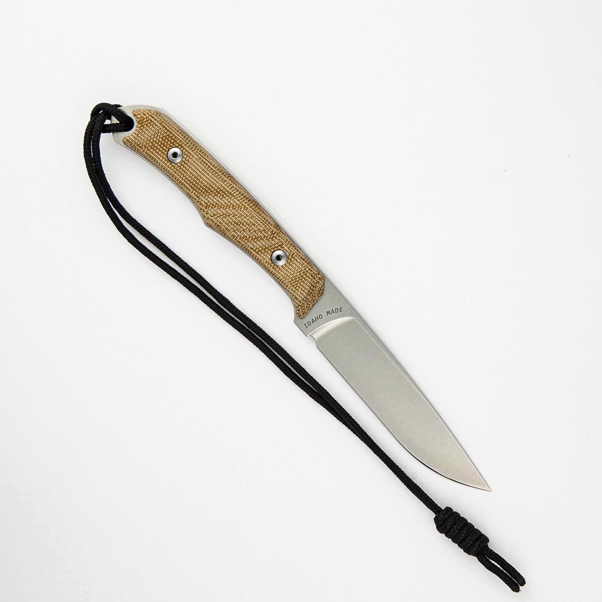 INYONI NATURAL CANVAS MICARTA FIXED BLADE