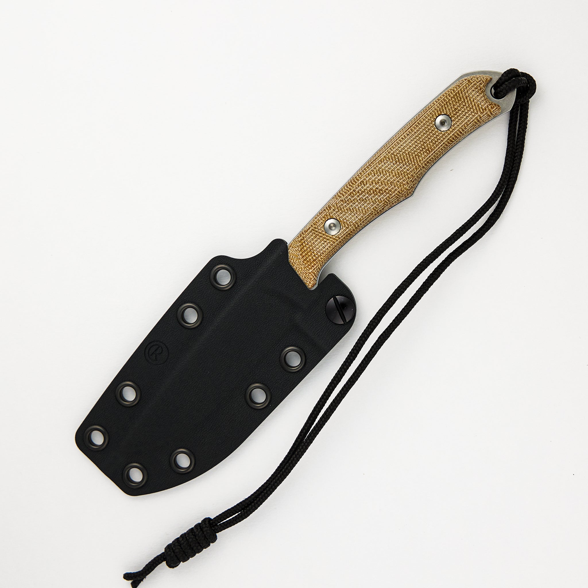 INYONI NATURAL CANVAS MICARTA FIXED BLADE