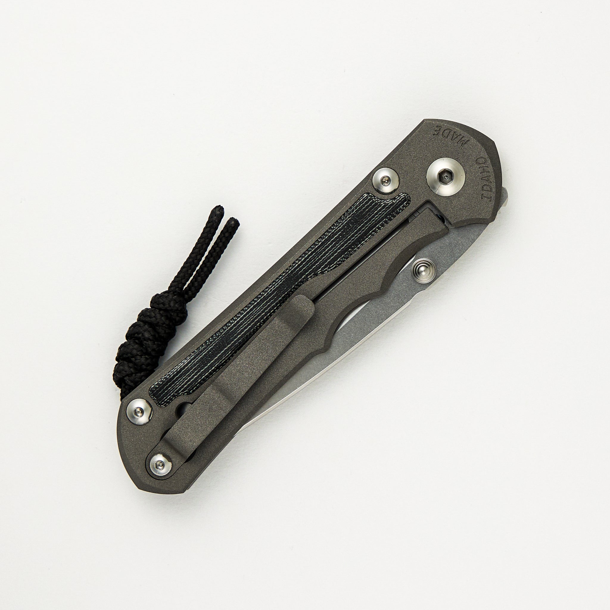 Large Inkosi - Drop Point CPM MagnaCut Blade - Black Canvas Micarta Inlays
