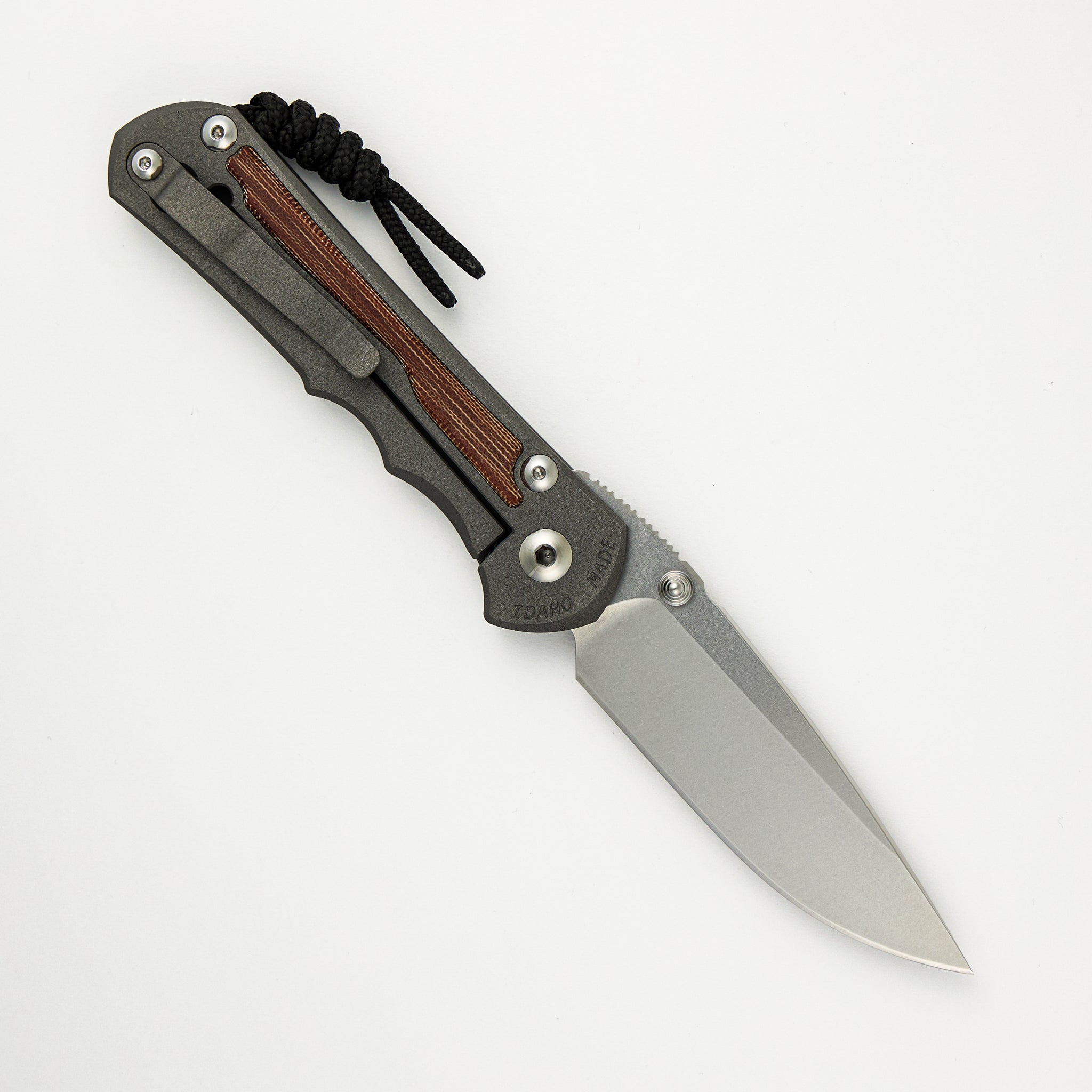 Large Inkosi - Drop Point CPM MagnaCut Blade - Natural Canvas Micarta Inlays