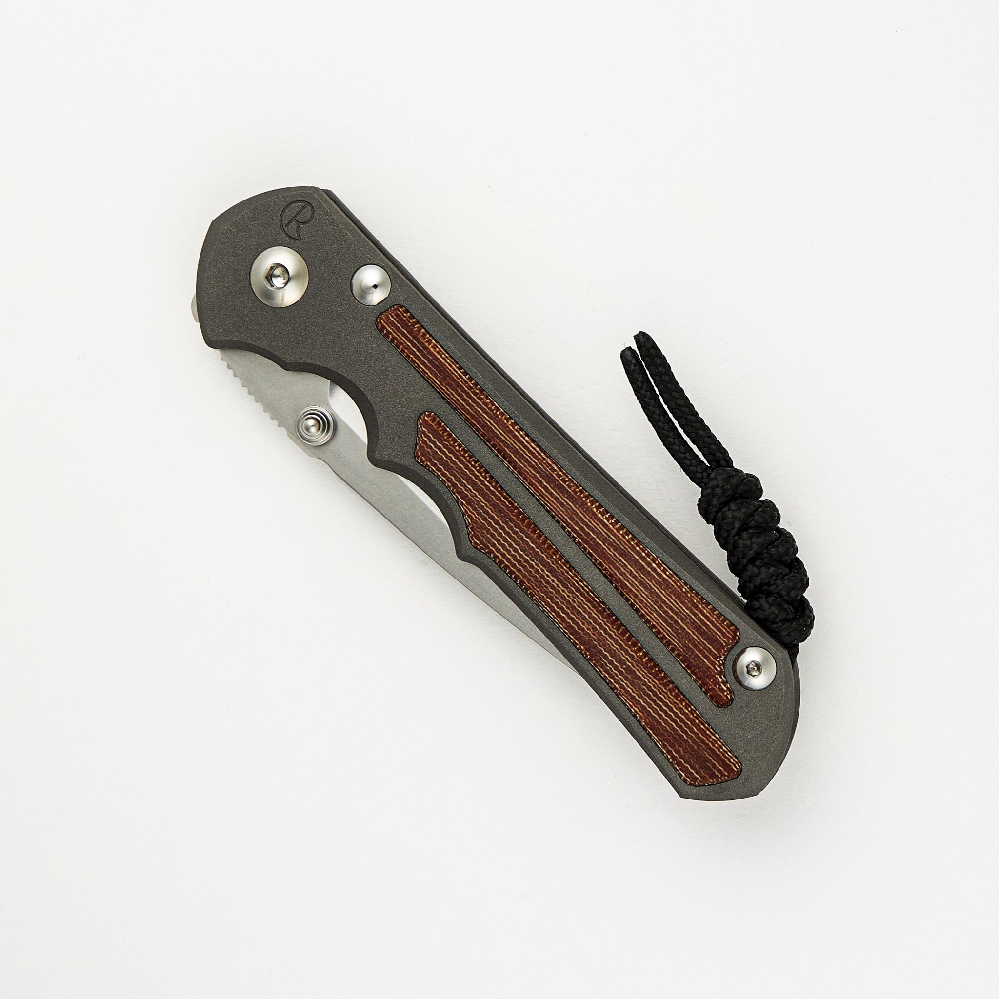 Large Inkosi - Drop Point CPM MagnaCut Blade - Natural Canvas Micarta Inlays