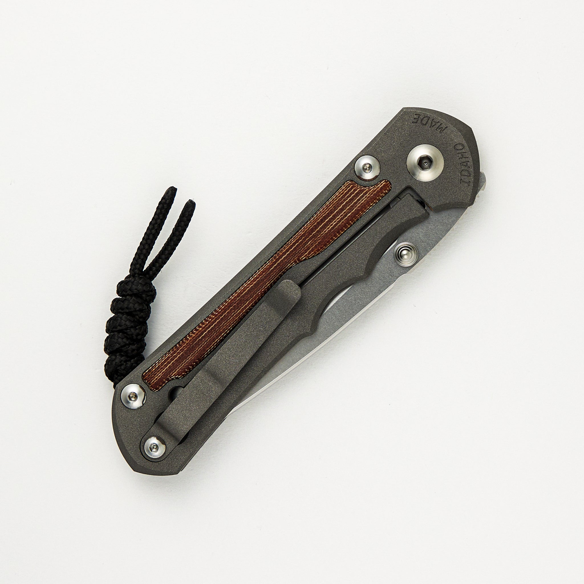 Large Inkosi - Drop Point CPM MagnaCut Blade - Natural Canvas Micarta Inlays
