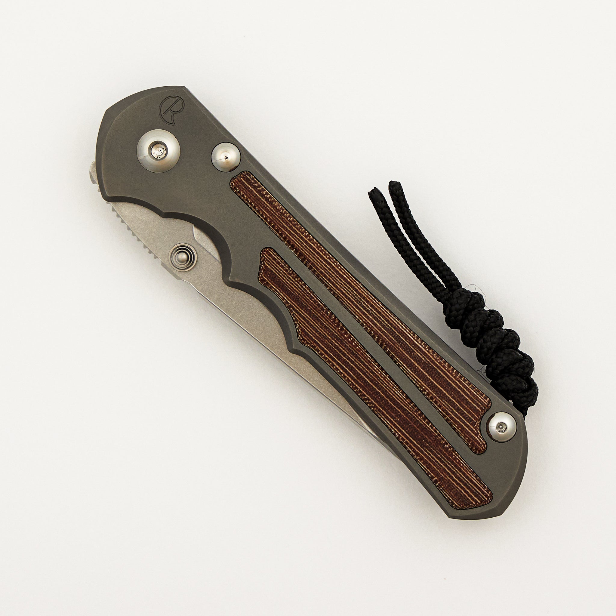 Large Inkosi - Insingo CPM MagnaCut Blade - Glass Blasted - Natural Canvas Micarta Inlays