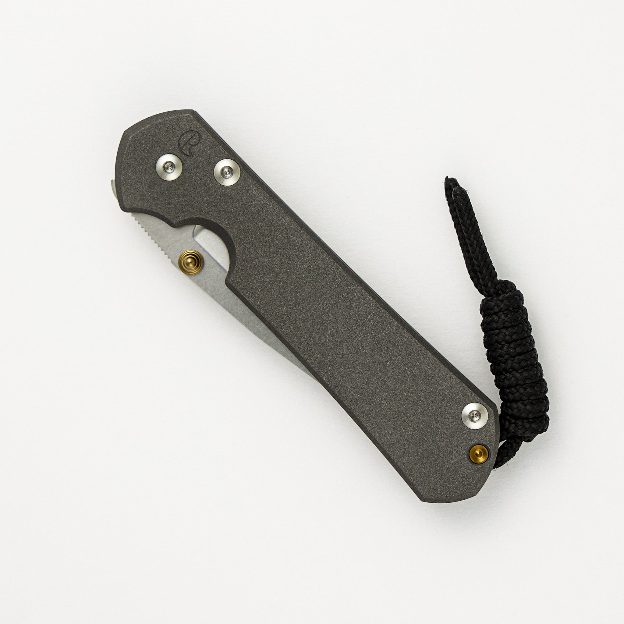 Small Sebenza 31 - Drop Point CPM MagnaCut Blade - Gold Double Thumb Lugs