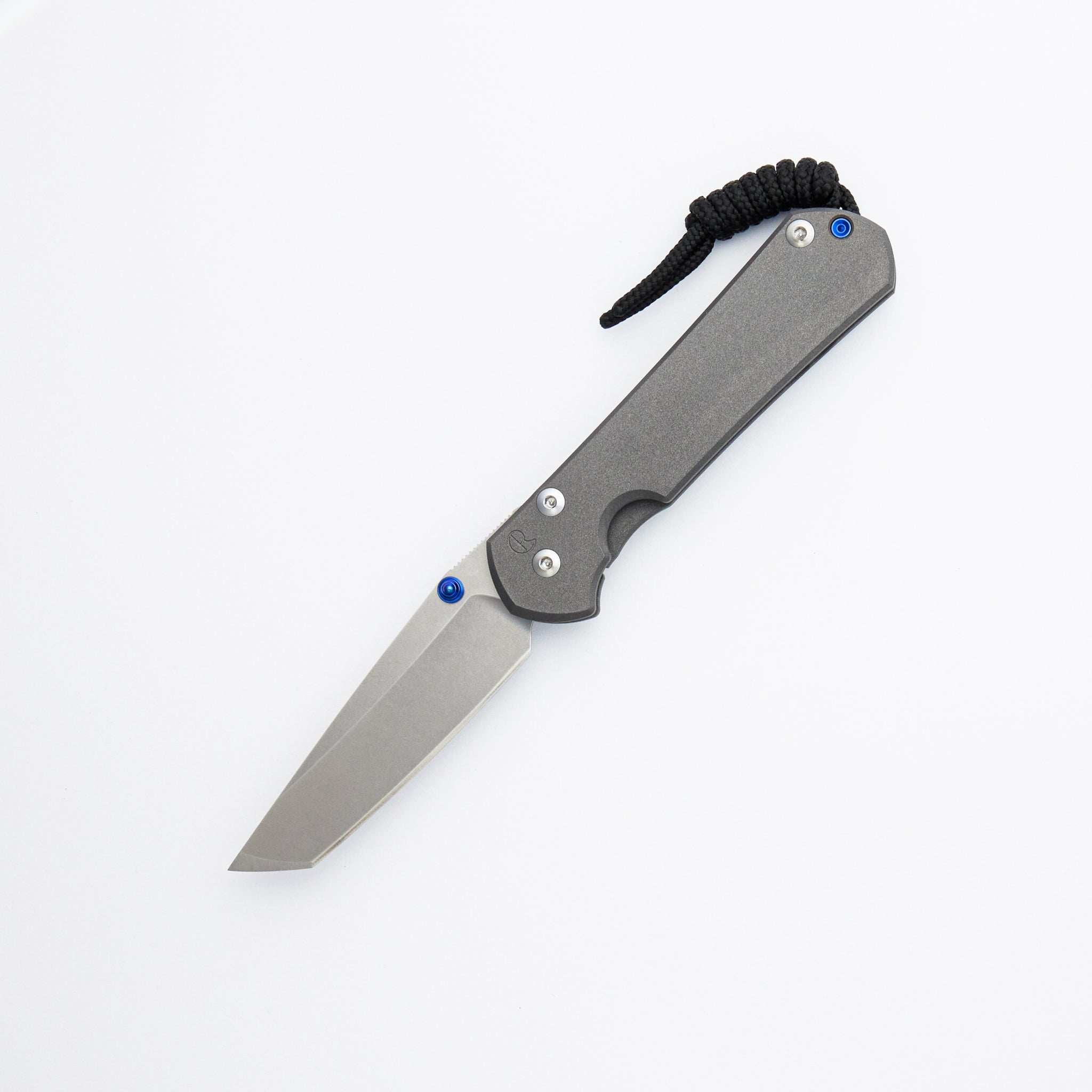 Small Sebenza 31 - Tanto CPM MagnaCut Blade - Blue Double Thumb Lugs