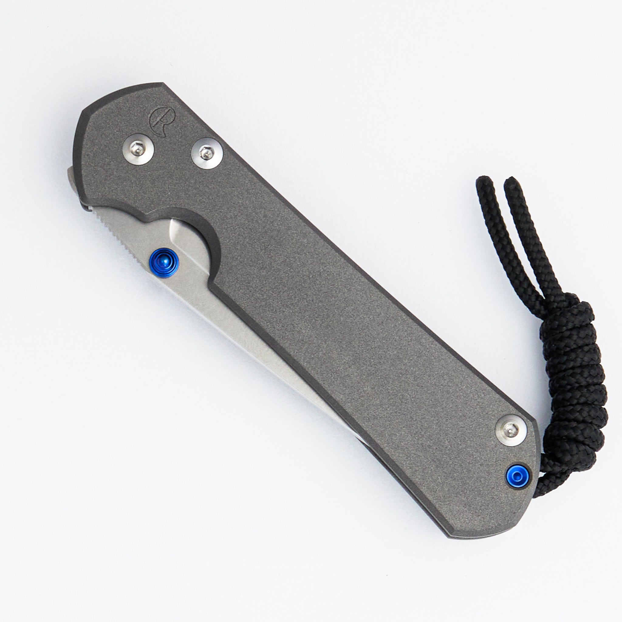 Small Sebenza 31 - Tanto CPM MagnaCut Blade - Blue Double Thumb Lugs