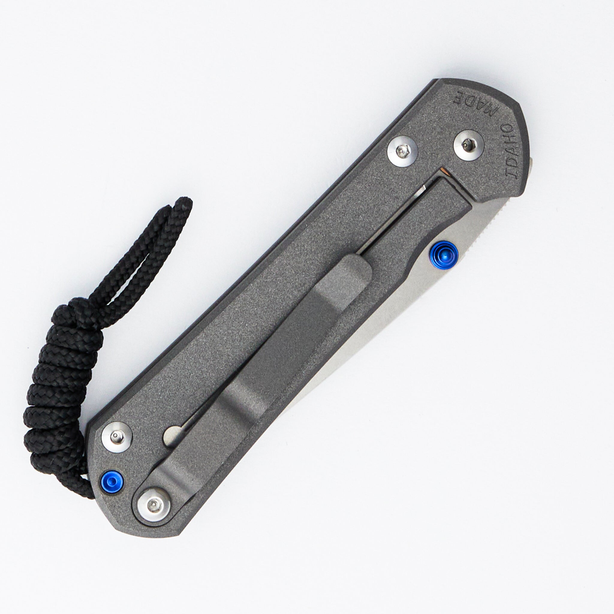 Small Sebenza 31 - Tanto CPM MagnaCut Blade - Blue Double Thumb Lugs