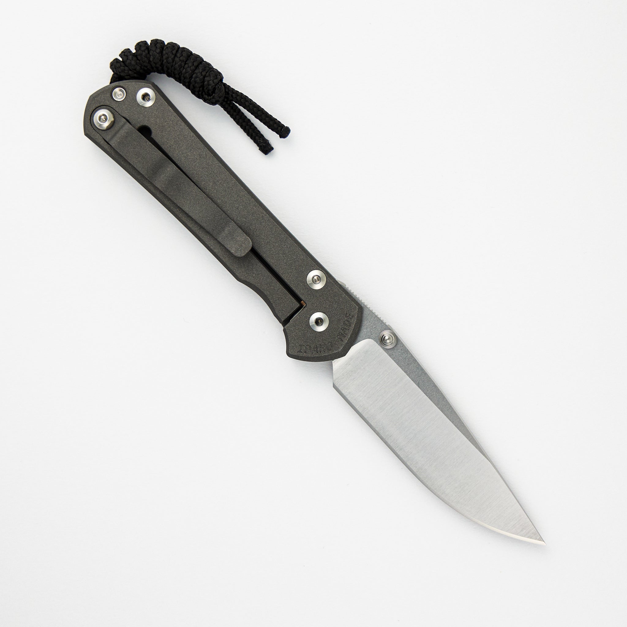 SMALL SEBENZA 31 – POLISHED CPM MAGNACUT BLADE – SILVER DOUBLE THUMB LUGS
