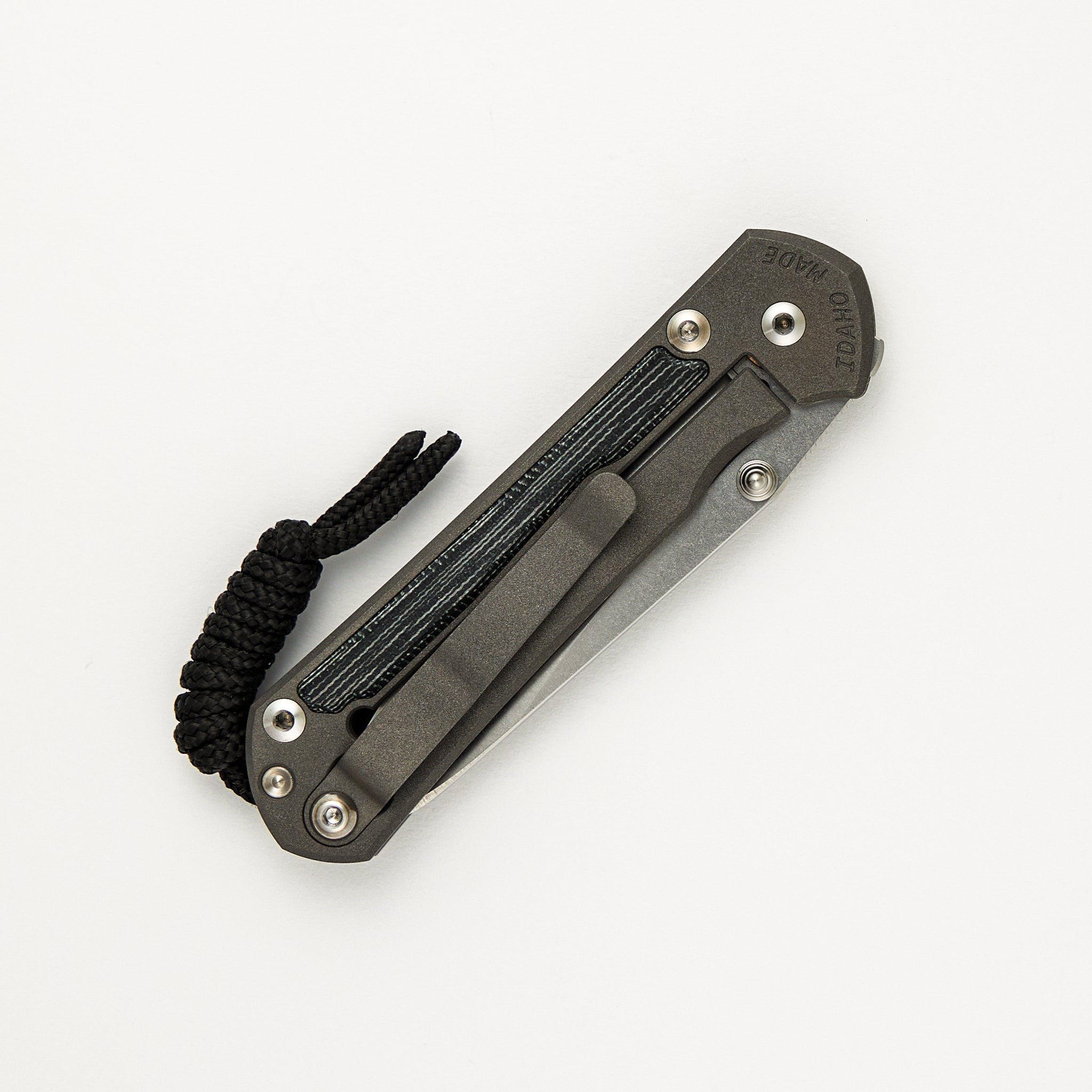 Small Sebenza 31 - Black Canvas Micarta Inlays - Insingo CPM MagnaCut Blade - Silver Double Thumb Lugs