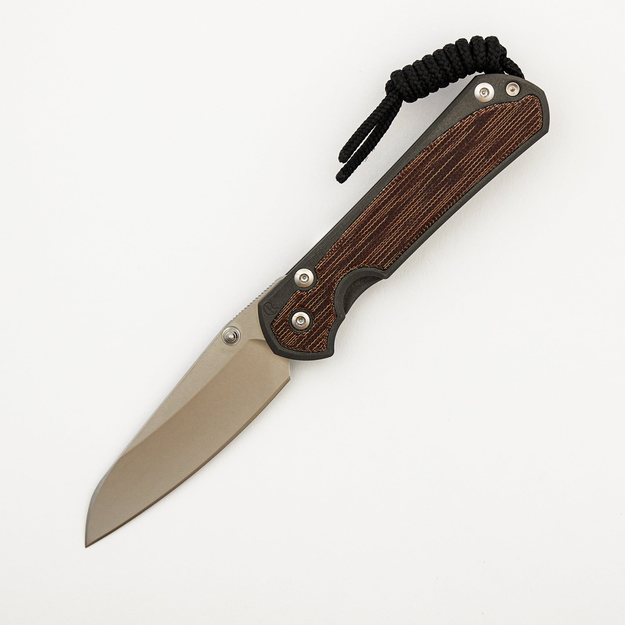 Small Sebenza 31 - Natural Canvas Micarta Inlays - Insingo CPM MagnaCut Blade - Silver Double Thumb Lugs