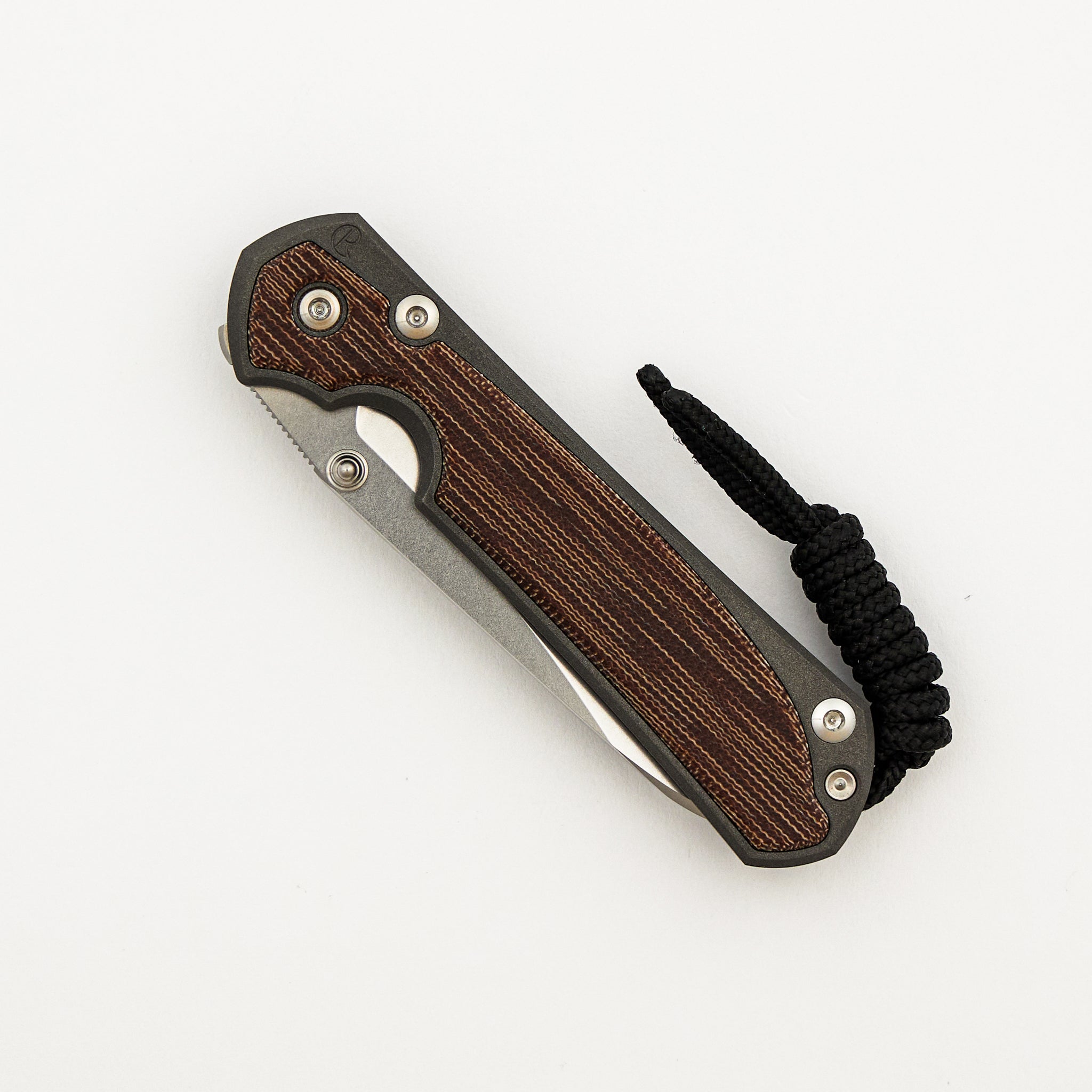 Small Sebenza 31 - Natural Canvas Micarta Inlays - Insingo CPM MagnaCut Blade - Silver Double Thumb Lugs