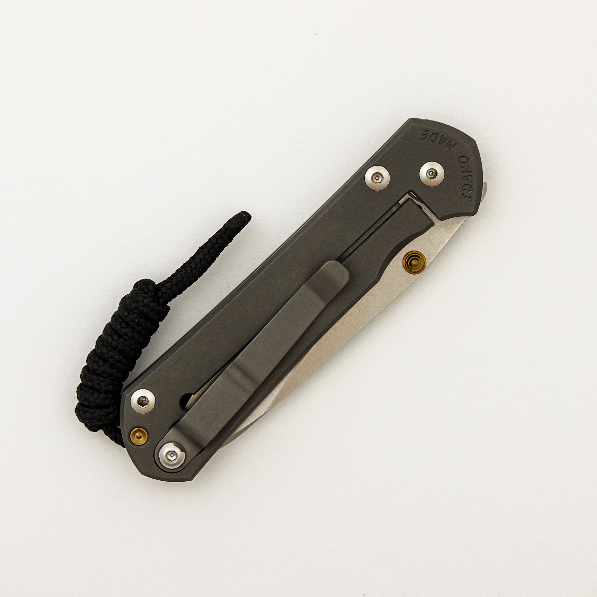 Small Sebenza 31 - Insingo CPM MagnaCut Blade - Glass Blasted - Gold Double Lugs