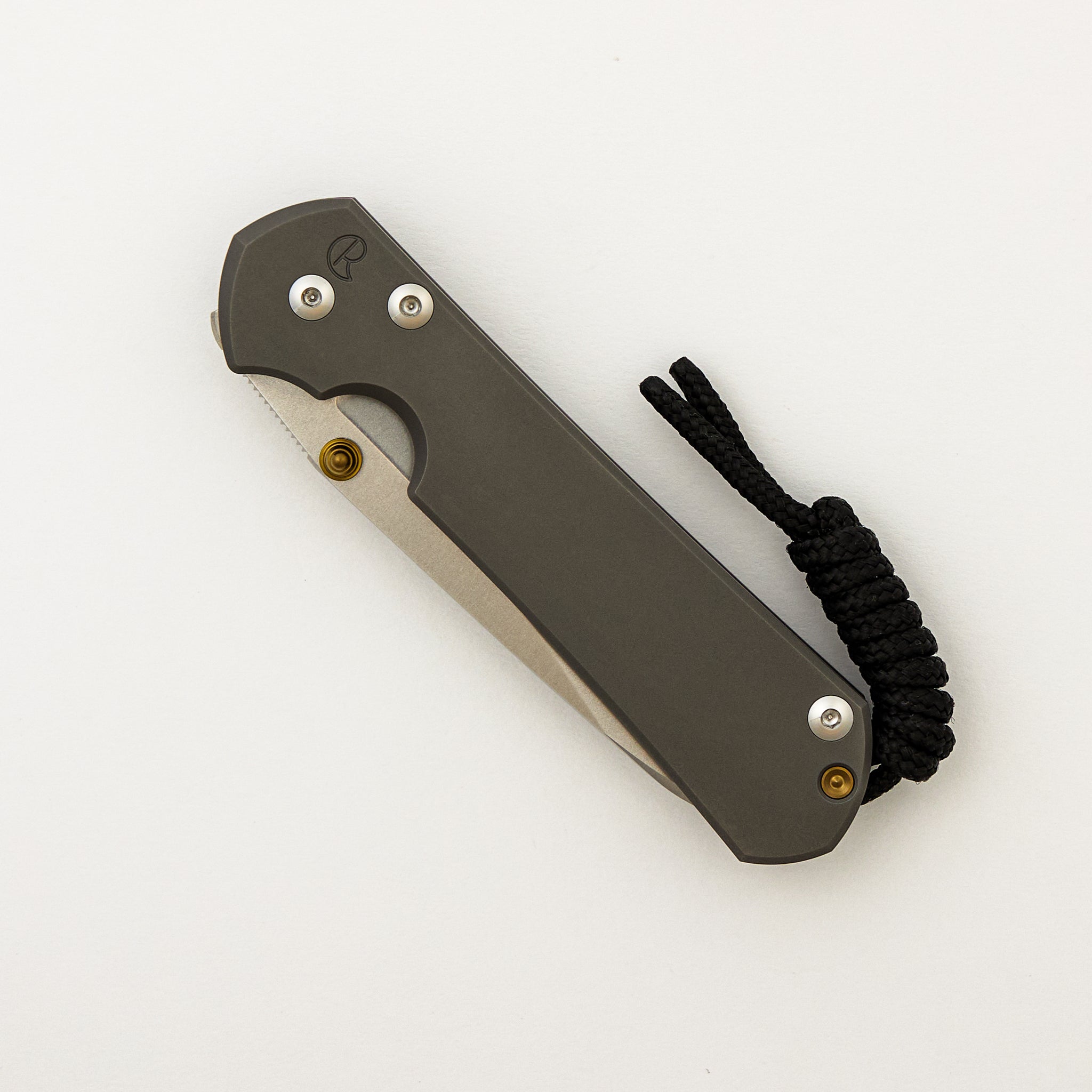 Small Sebenza 31 - Insingo CPM MagnaCut Blade - Glass Blasted - Gold Double Lugs