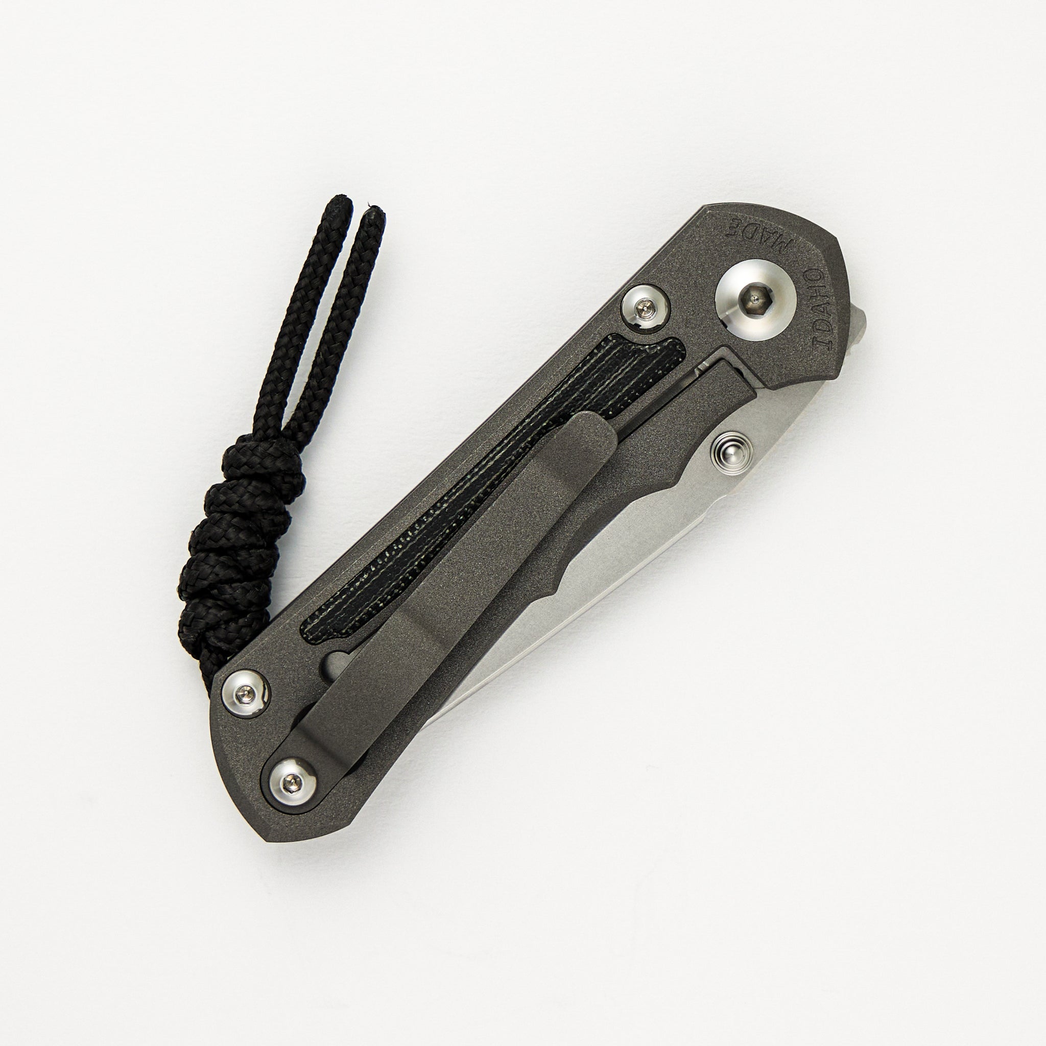 Small Inkosi - Black Canvas Micarta Inlays - Tanto CPM MagnaCut Blade