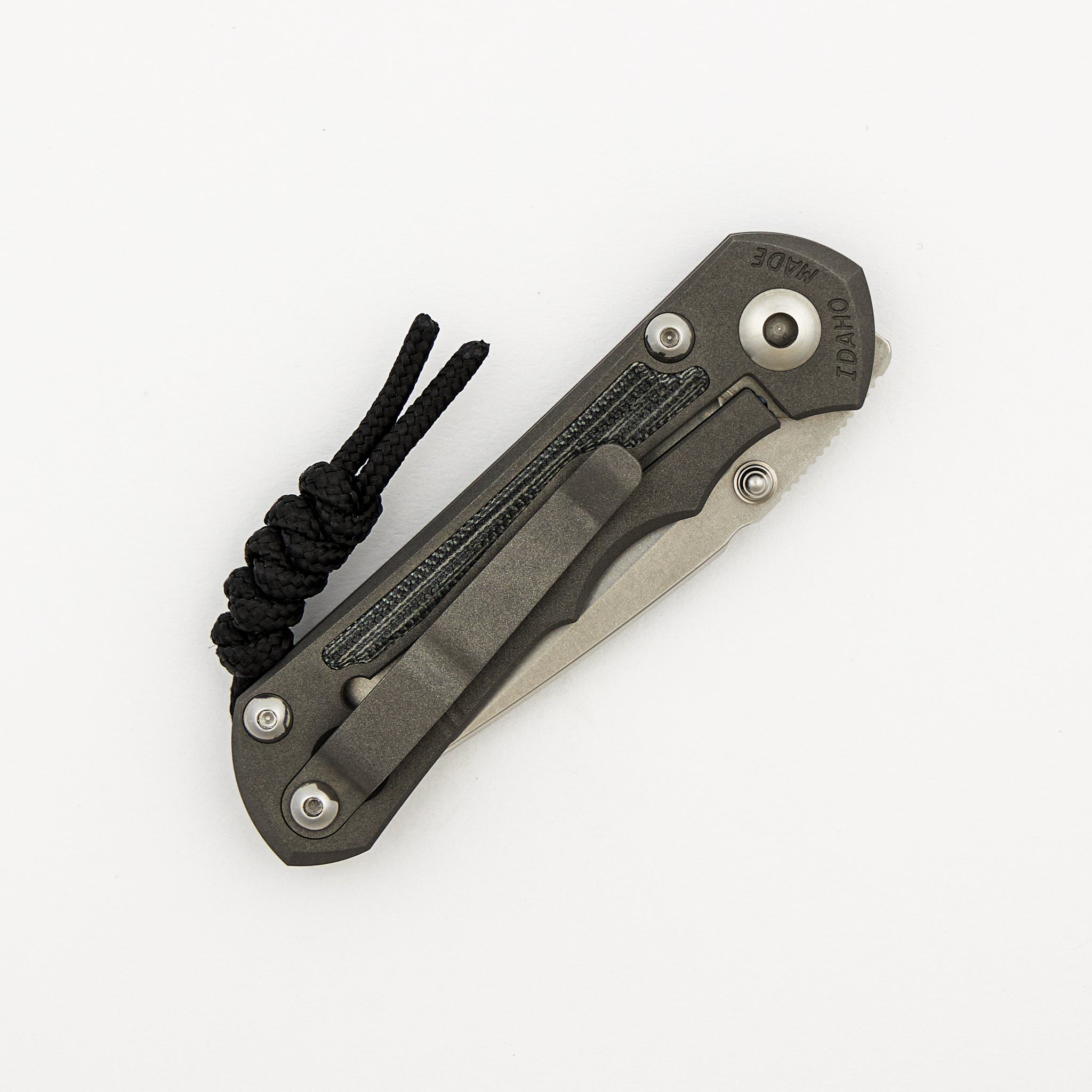 Small Inkosi - Black Canvas Micarta Inlays - Drop Point CPM S45VN Blade