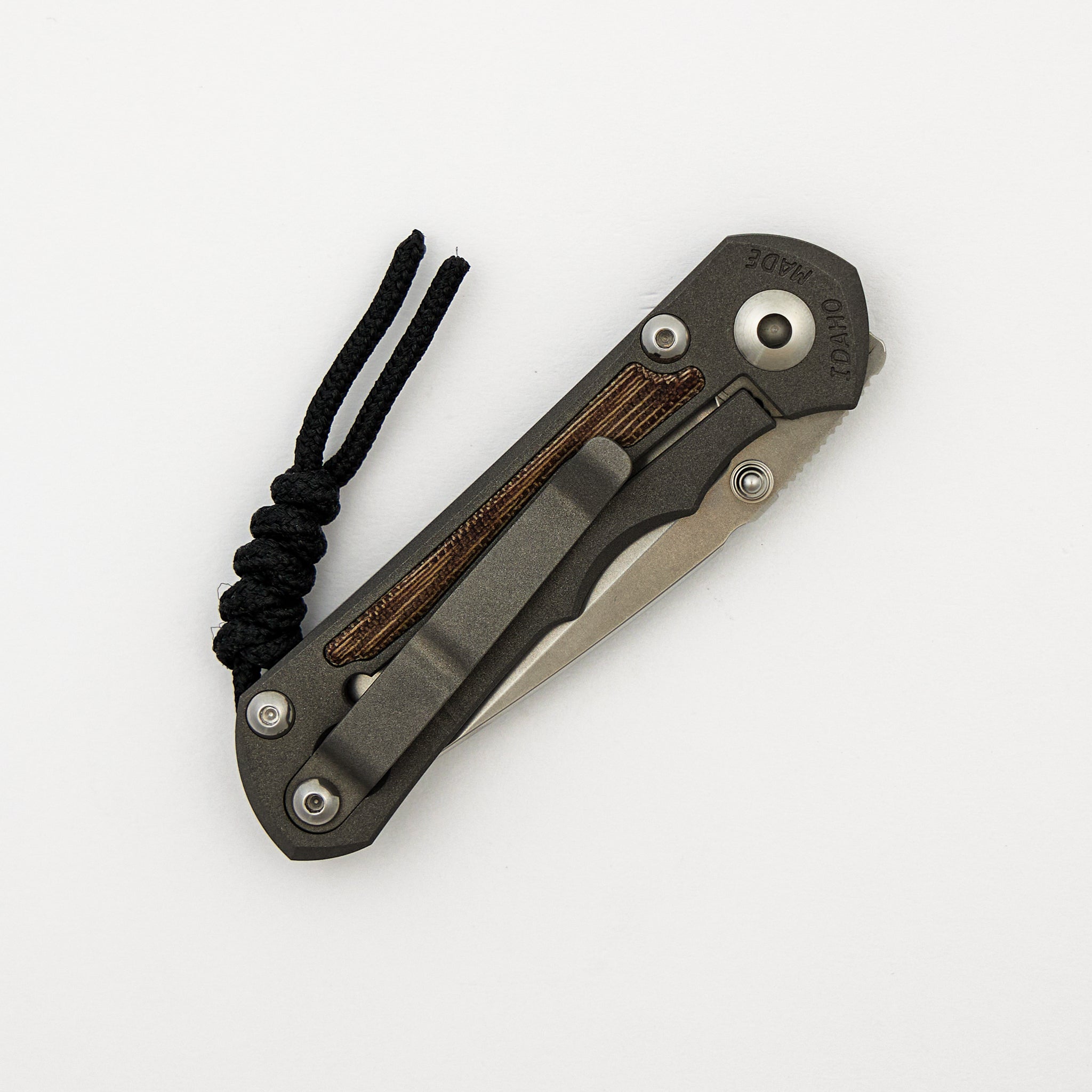 Small Inkosi - Natural Canvas Micarta Inlay - Drop Point CPM MagnaCut Blade