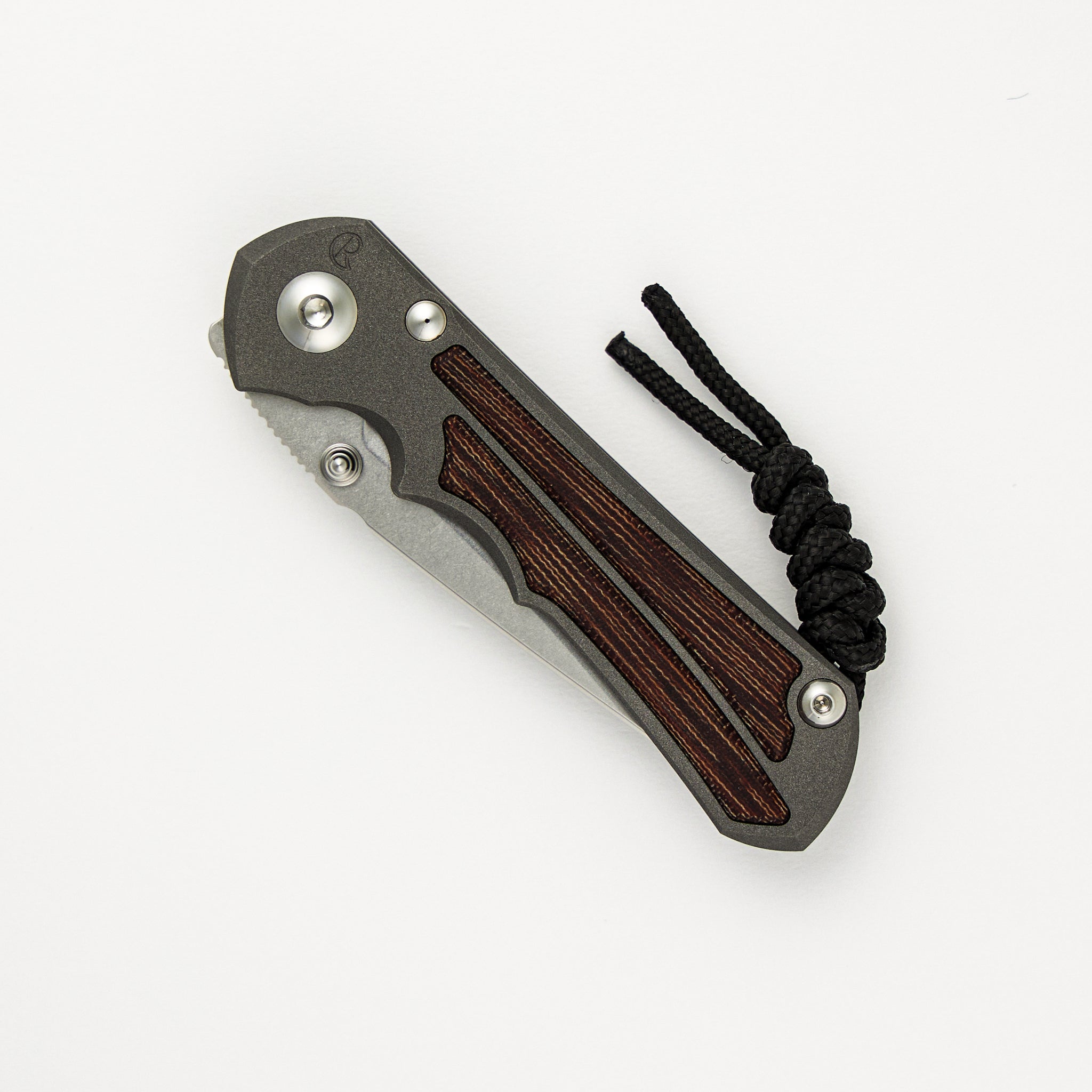 Small Inkosi - Natural Canvas Micarta Inlays - Tanto CPM MagnaCut Blade