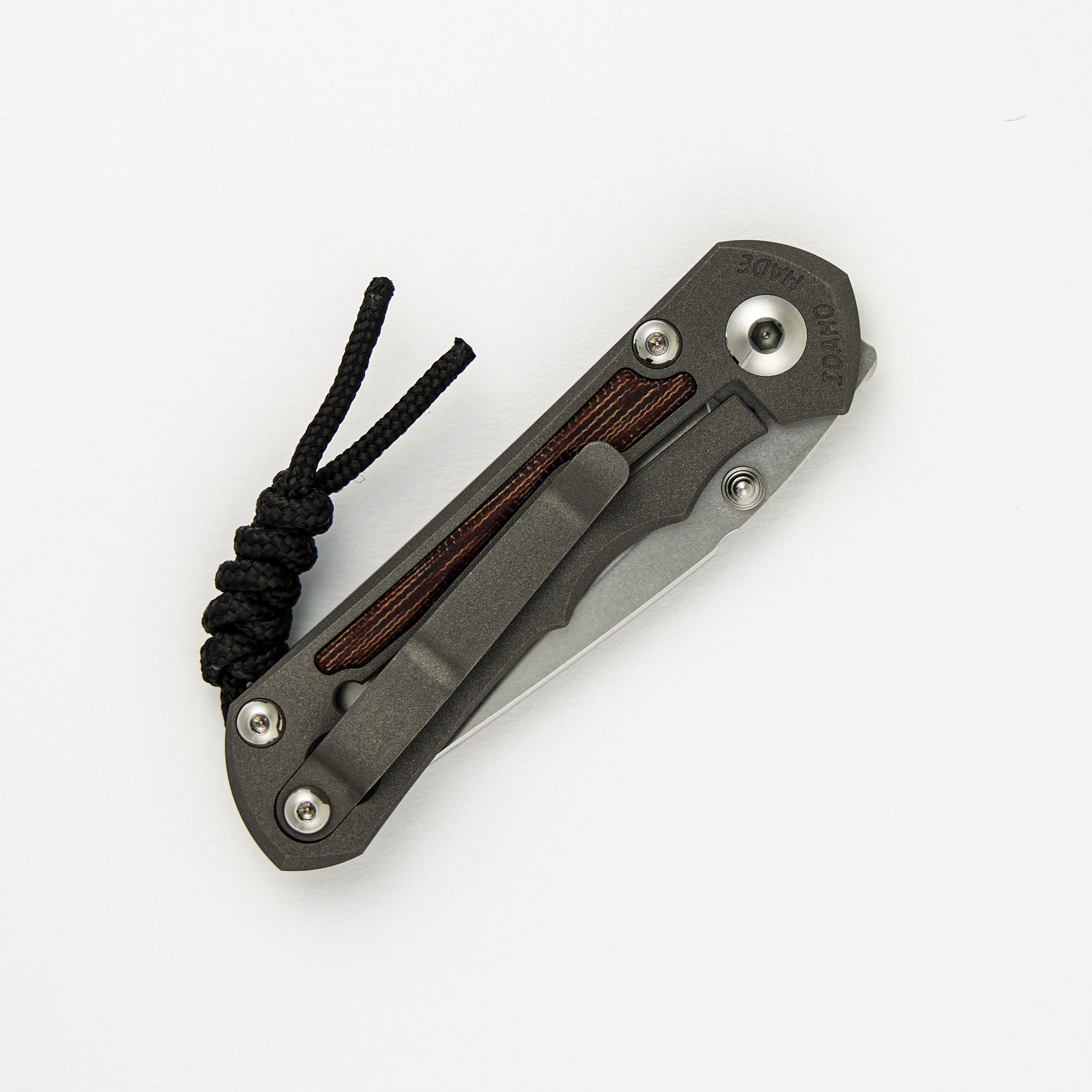 Small Inkosi - Natural Canvas Micarta Inlays - Tanto CPM MagnaCut Blade