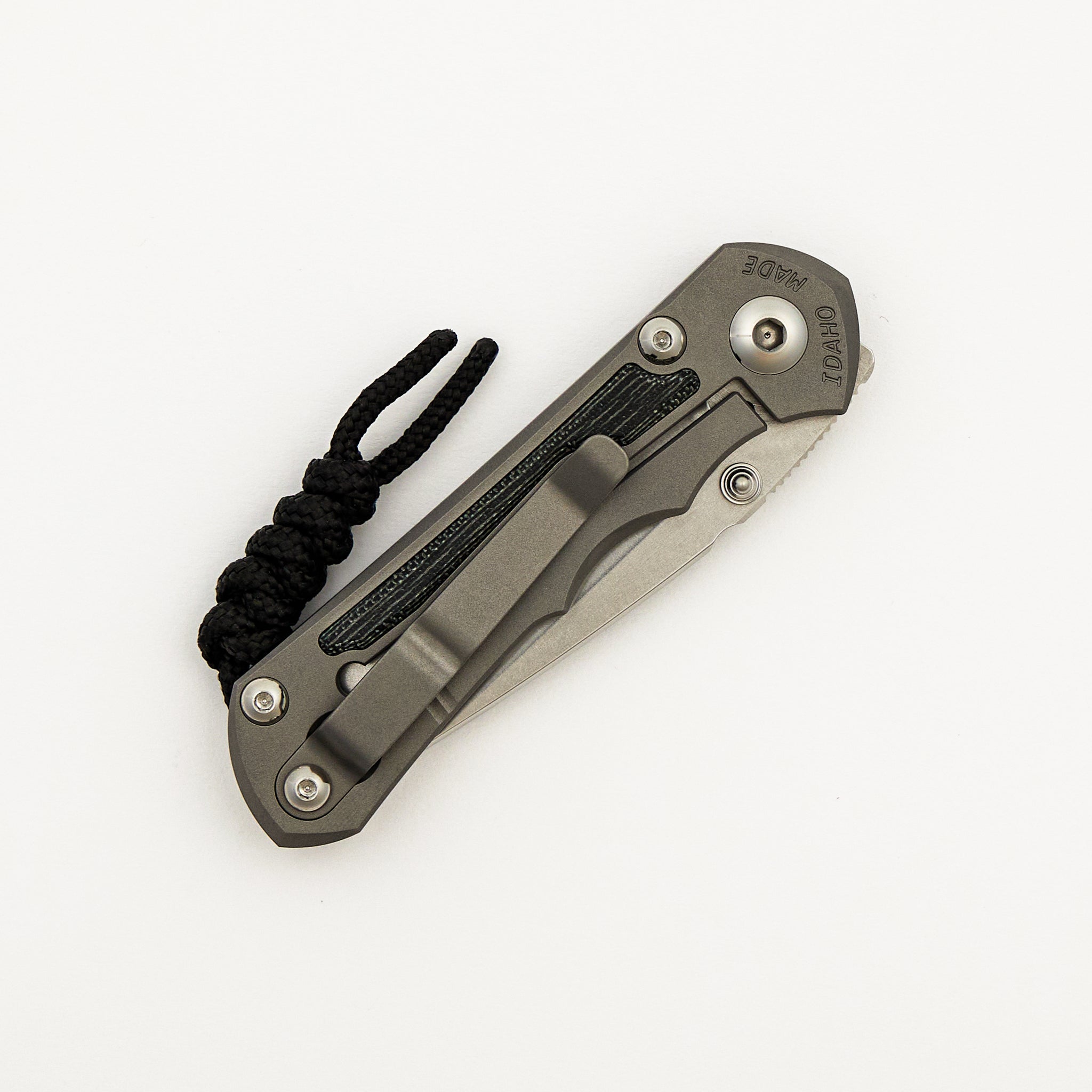 Small Inkosi - Black Canvas Micarta Inlay - Drop Point CPM MagnaCut Blade - Glass Blasted