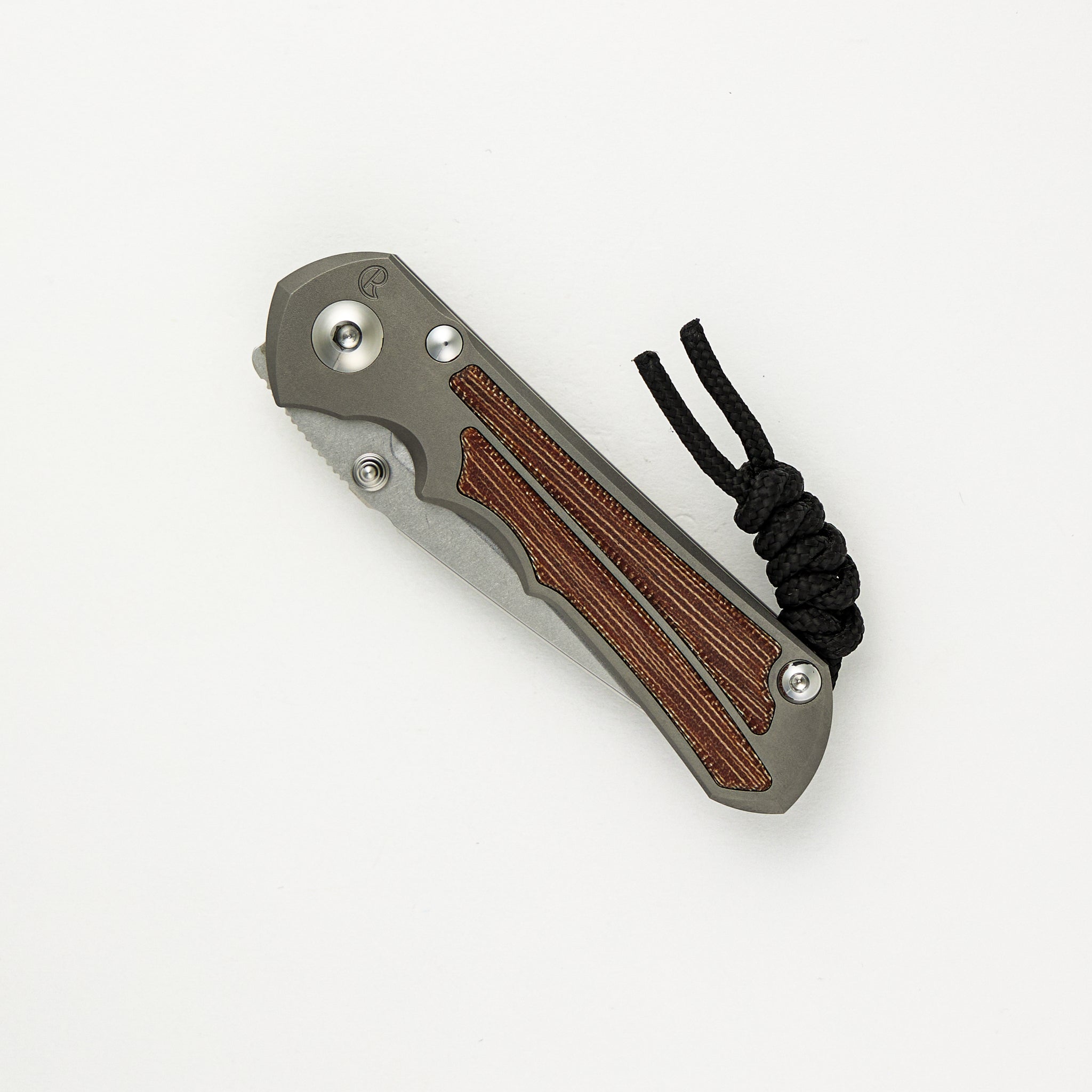 Small Inkosi - Tanto CPM MagnaCut Blade - Natural Canvas Micarta Inlays - Glass Blasted