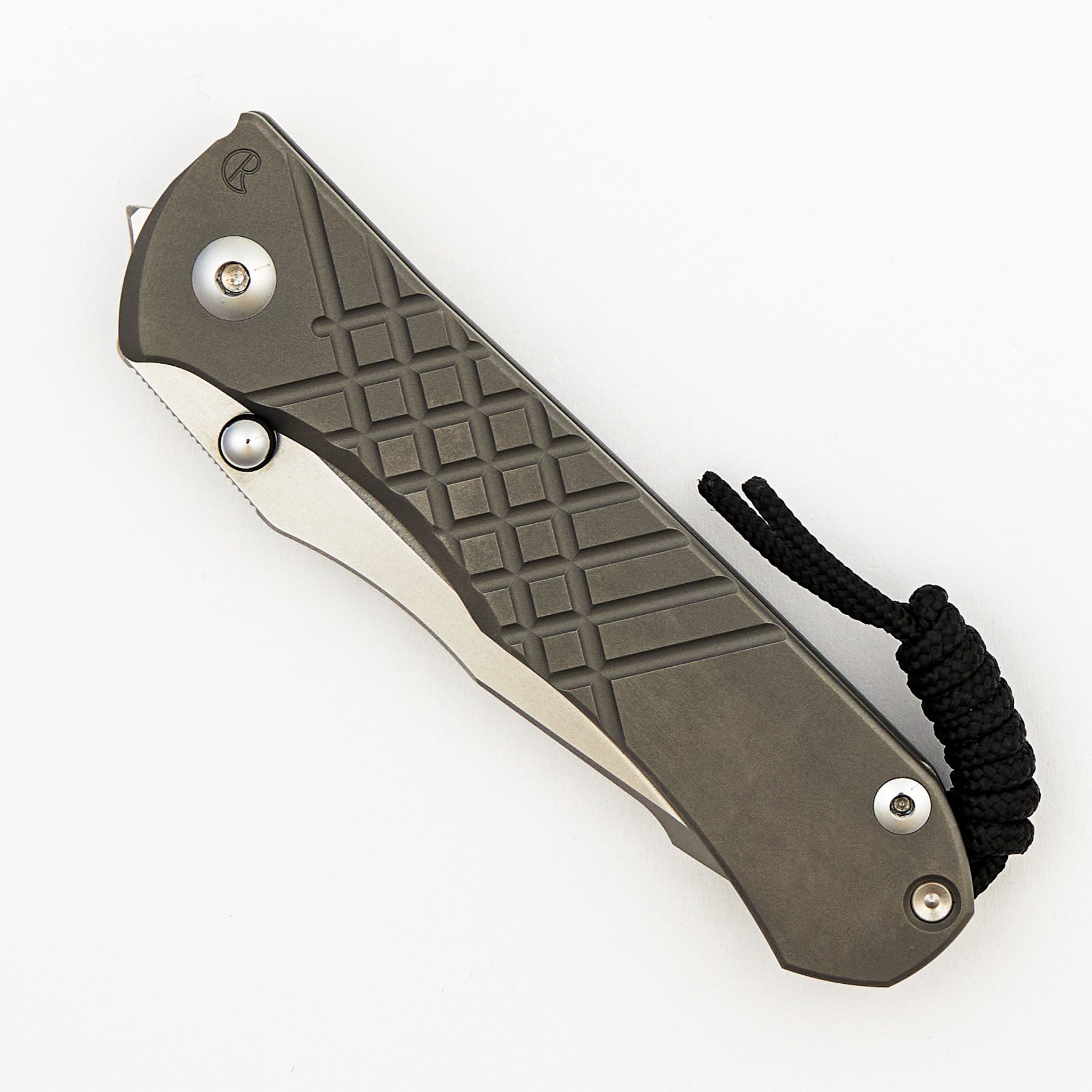 Umnumzaan - Drop Point CPM MagnaCut Blade - Glass Blasted - Titanium Handle