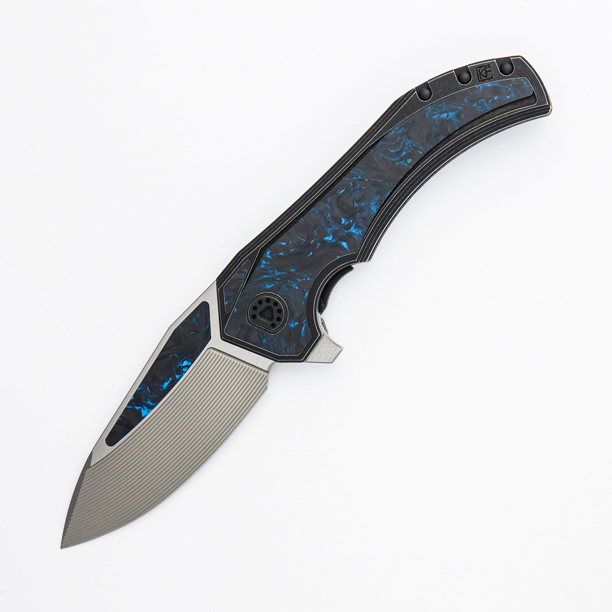 Gozer - M398 Blade - Titanium/Carbon Fiber Handle (Mikkel Wilumsen Design)