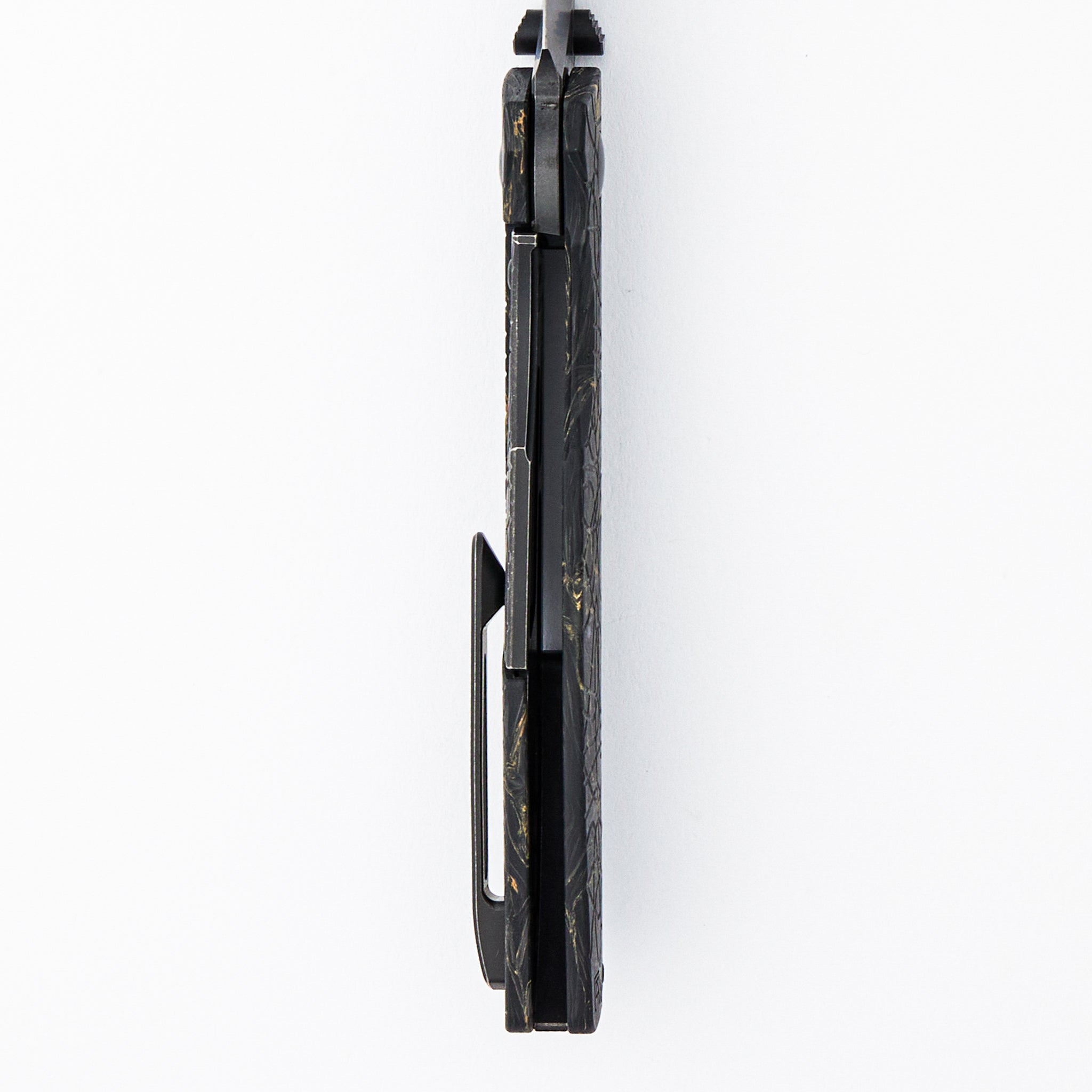 Lex - M398 Blade - Gold Carbon Fiber Handle Handle (Mike Kulygin Design)