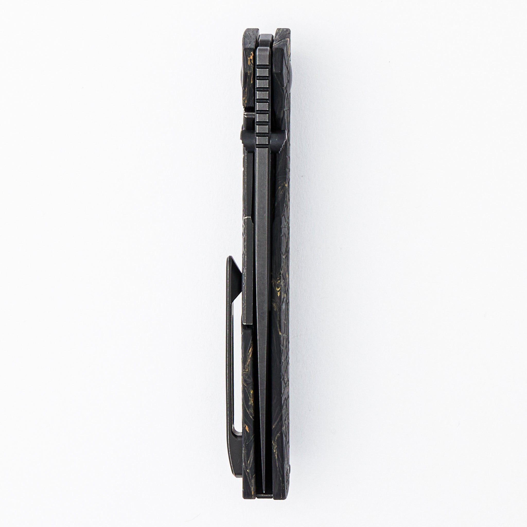 Lex - M398 Blade - Gold Carbon Fiber Handle Handle (Mike Kulygin Design)