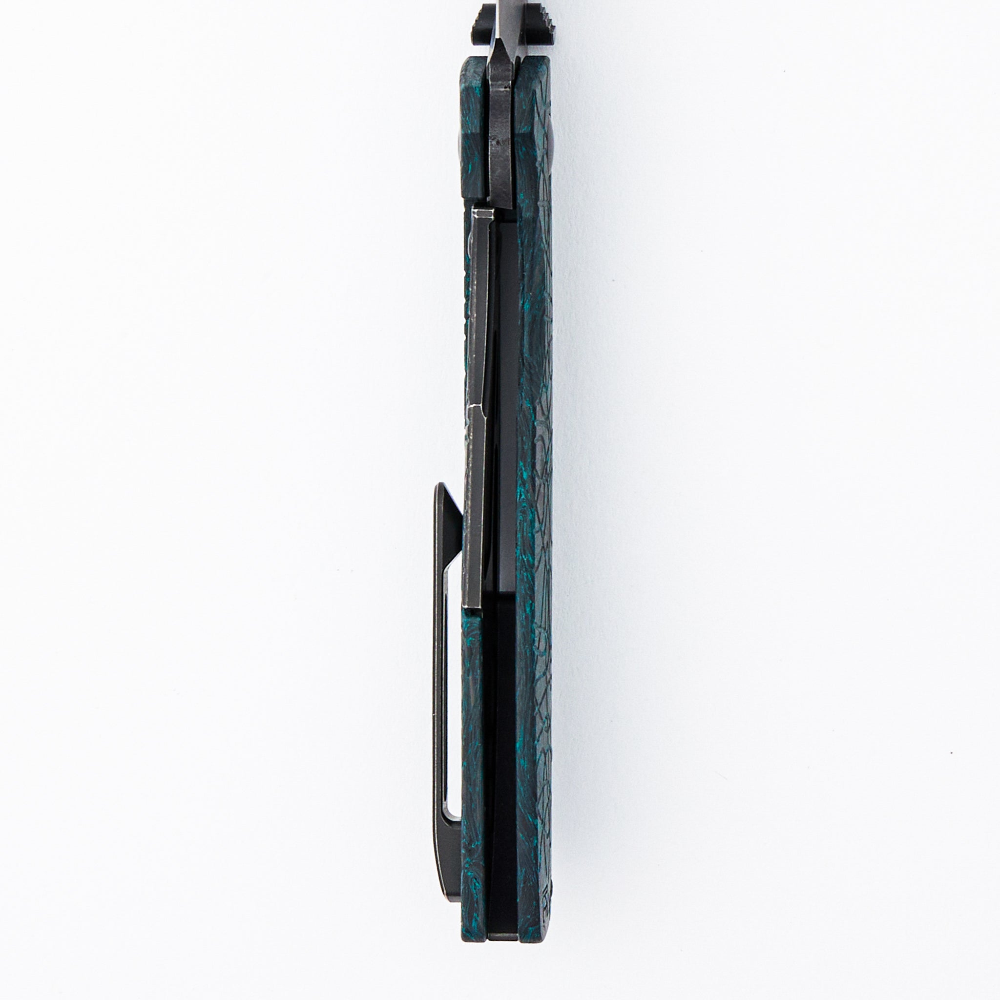Lex - M398 Blade - Green Carbon Fiber Handle Handle (Mike Kulygin Design)