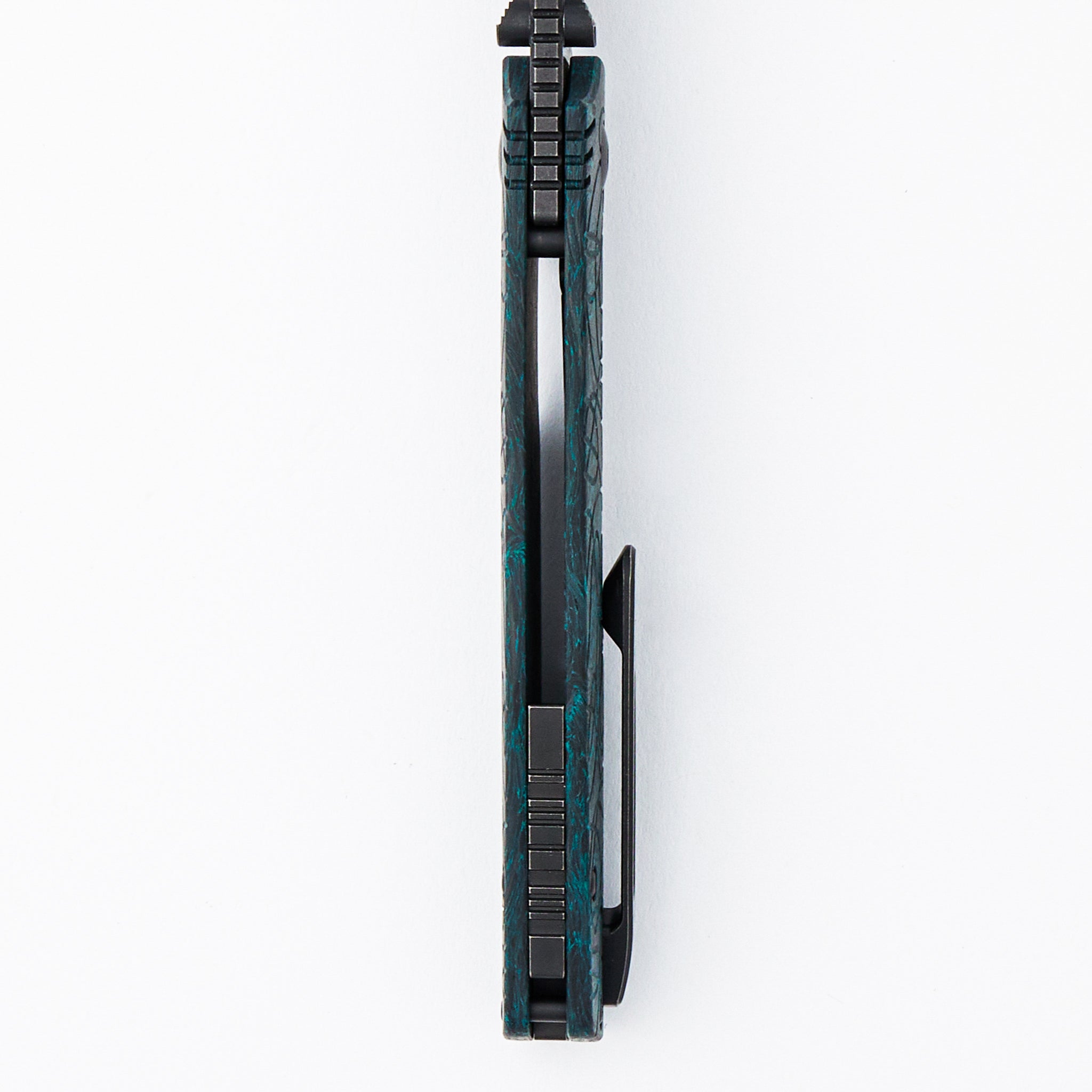 Lex - M398 Blade - Green Carbon Fiber Handle Handle (Mike Kulygin Design)