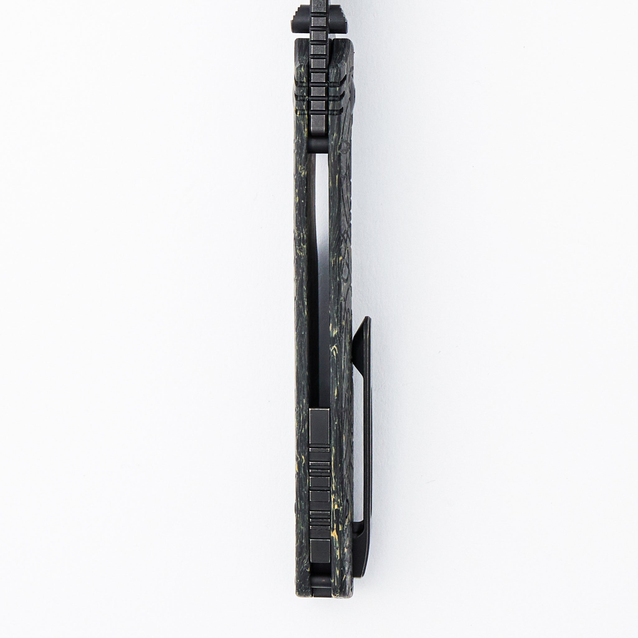 Lex - M398 Blade - Black/Yellow Carbon Fiber Handle (Mike Kulygin Design)