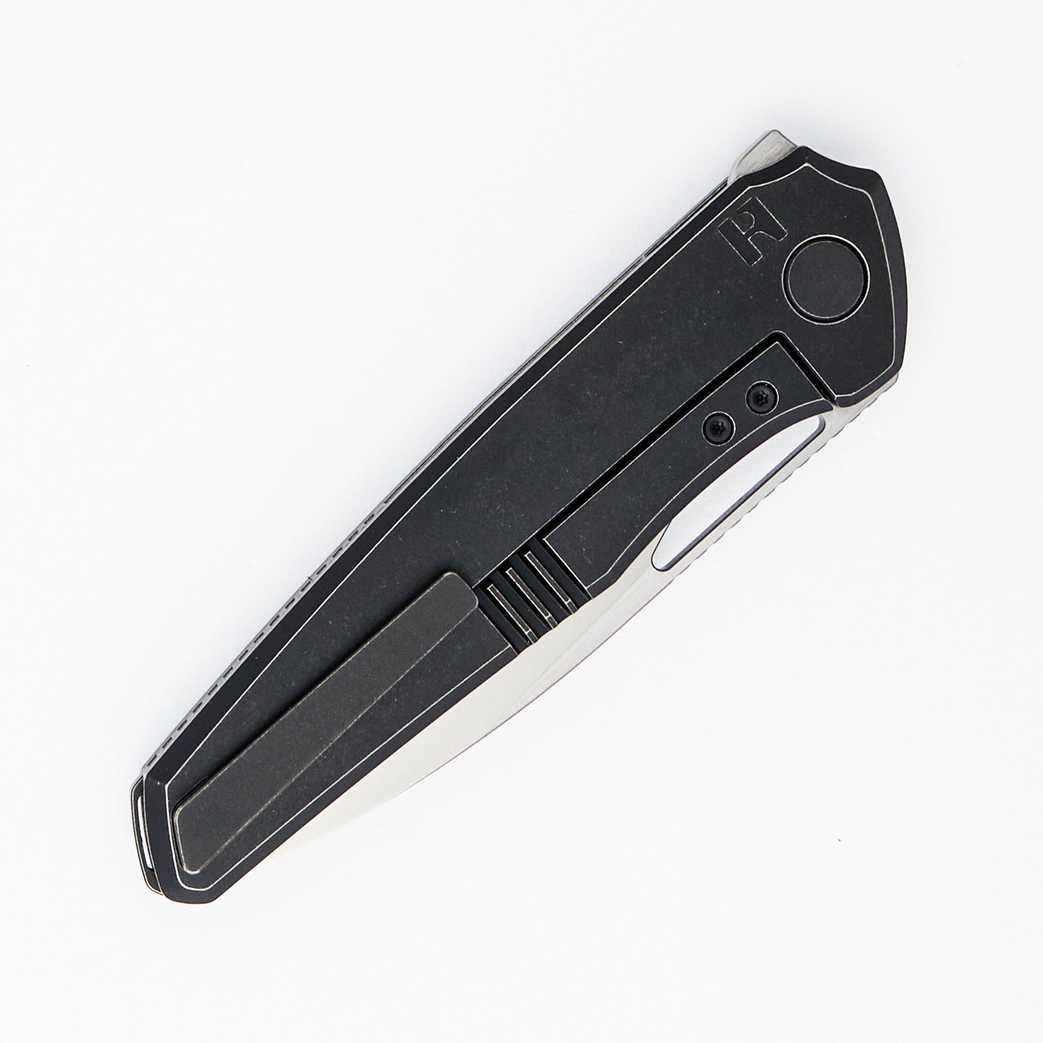 R&H Tasca - M398 Blade - Blackwash Titanium Handle (Jan Samek Design)