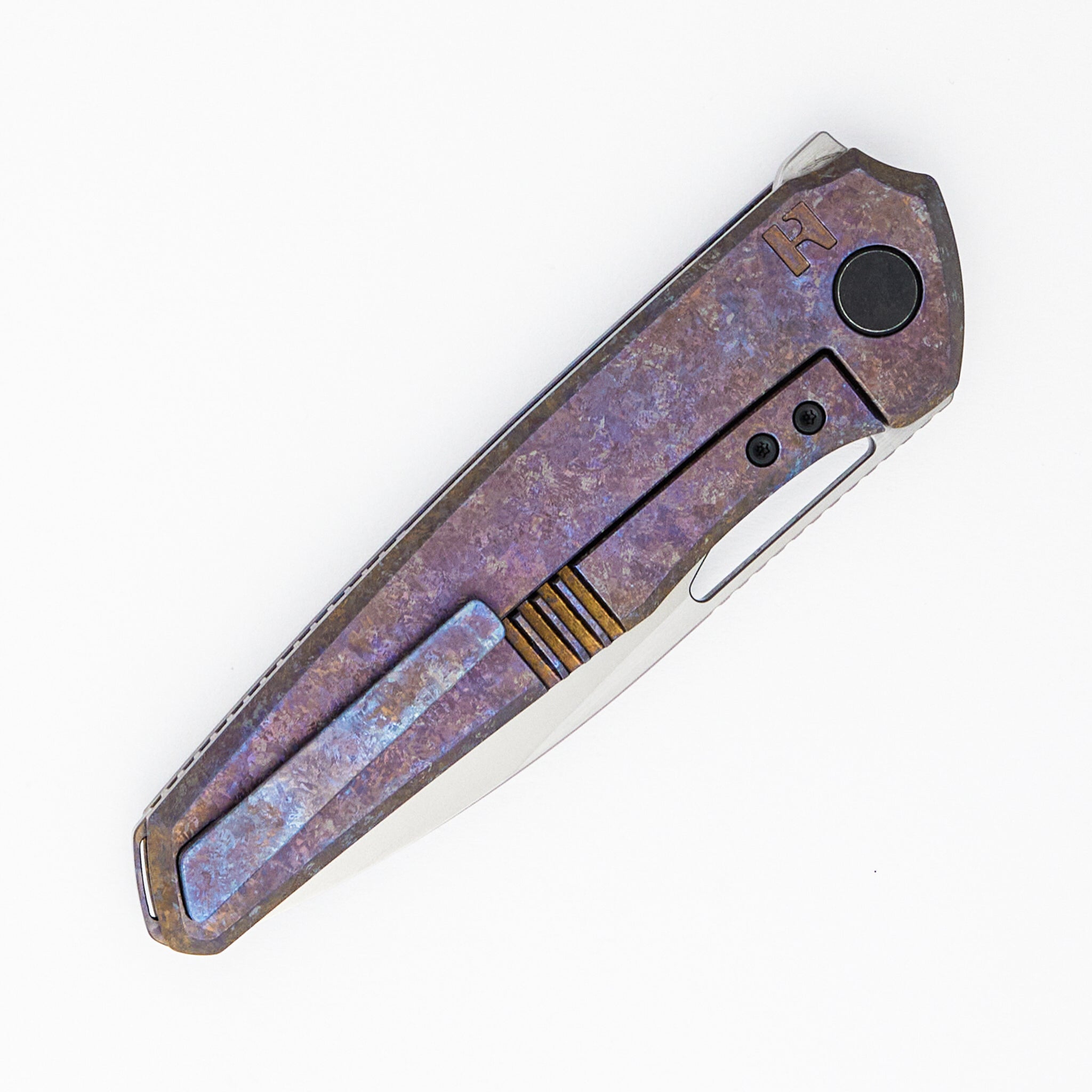 R&H Tasca - M398 Blade - Color CrystalTi Handle (Jan Samek Design)