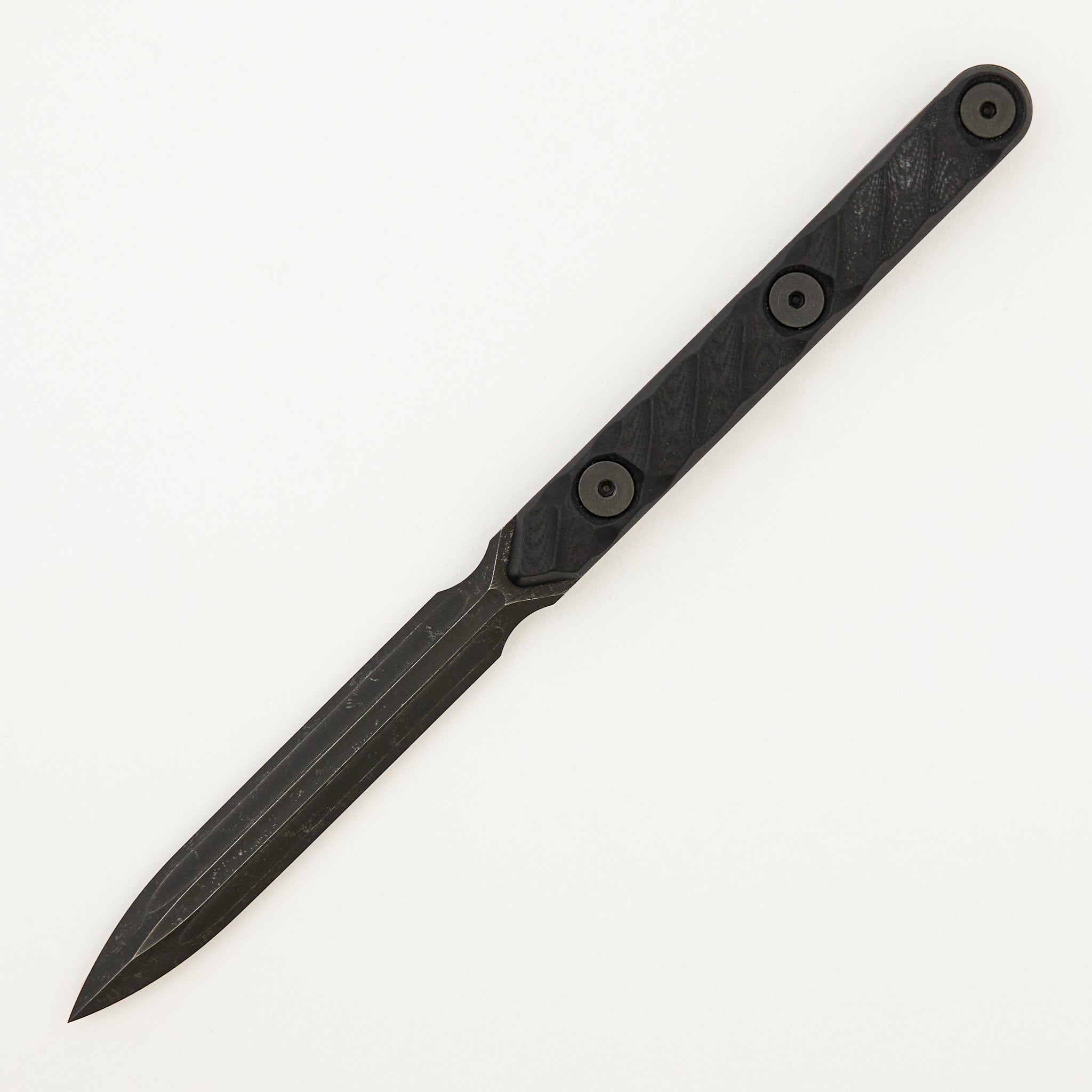 Spike - Acid Etch 3V Blade - Black G10 Handle