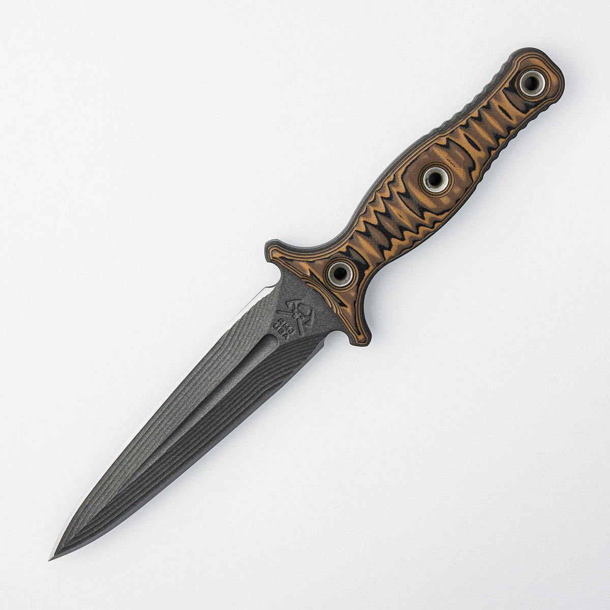 Raider Dagger - CPM 3V Blade - Black/Brown G10 Handle