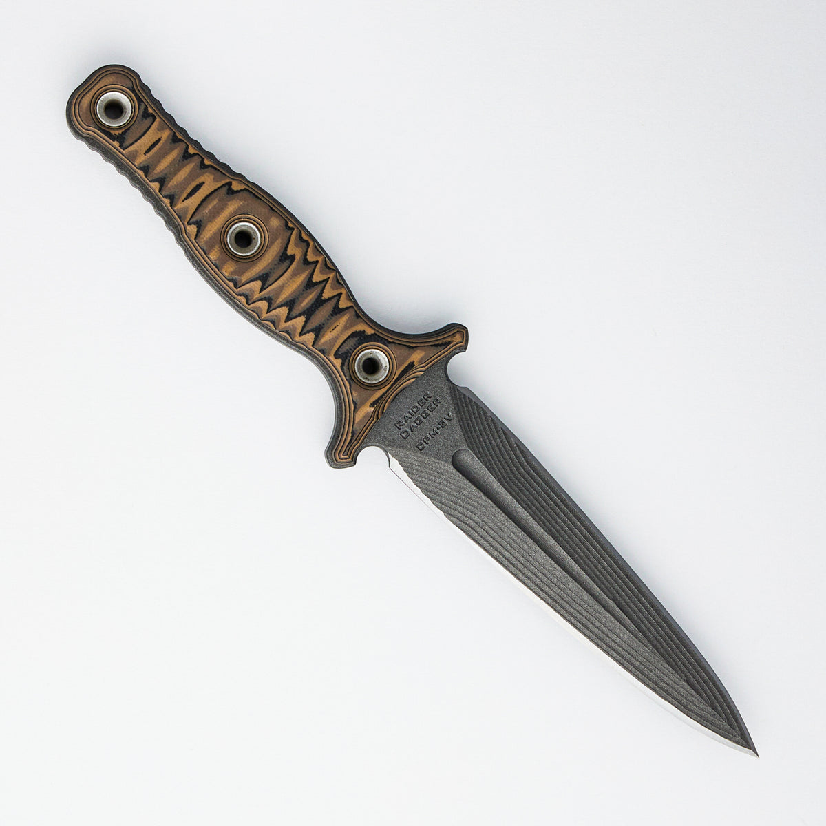 Raider Dagger - CPM 3V Blade - Black/Brown G10 Handle