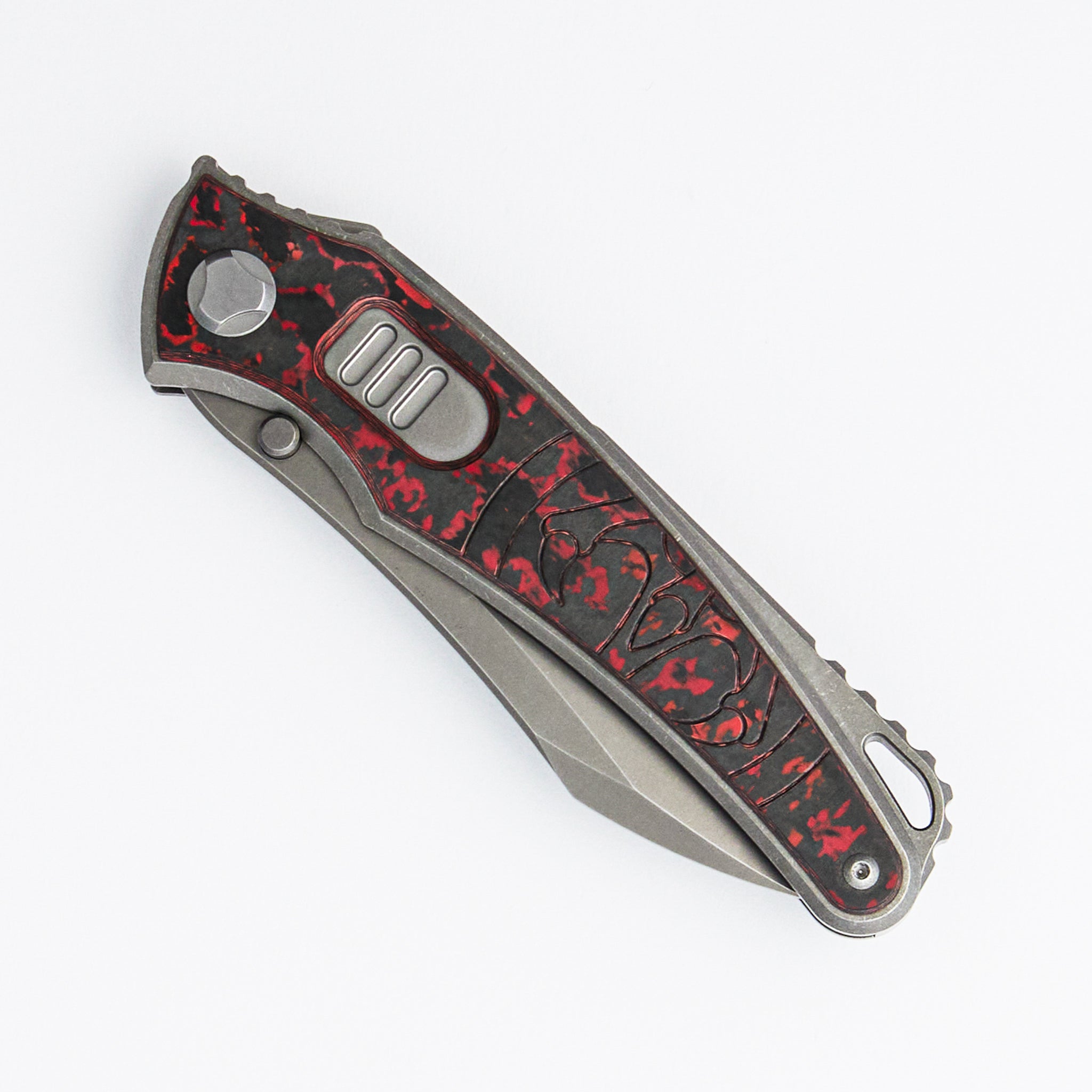 Talon Auto - Brightwashed - Lava Flow - M390 Blade