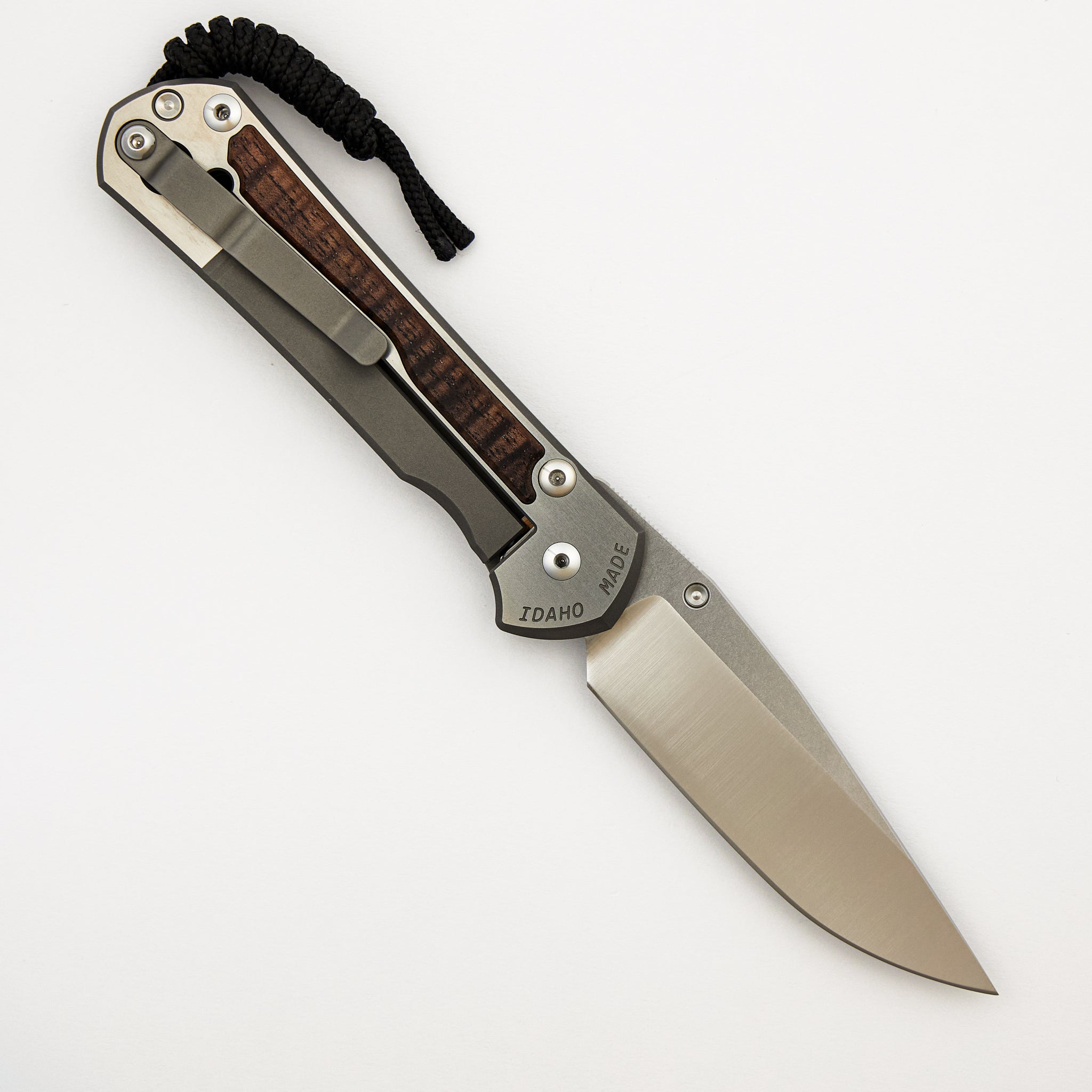 Large Sebenza 31 Annual 2025 - Koa Inlay - Polished Drop Point CPM MagnaCut Blade - Silver Single Thumb Lug