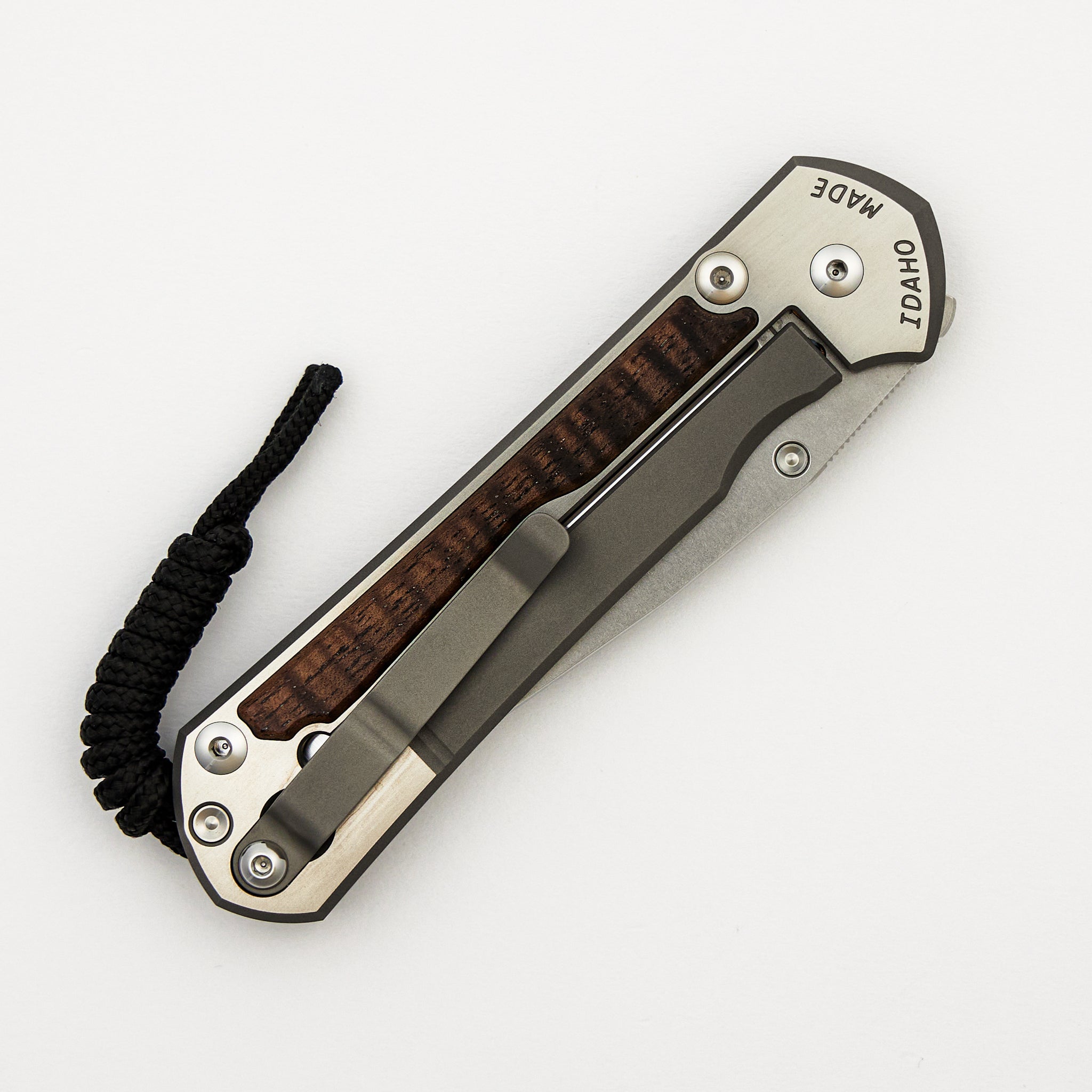 Large Sebenza 31 Annual 2025 - Koa Inlay - Polished Drop Point CPM MagnaCut Blade - Silver Single Thumb Lug