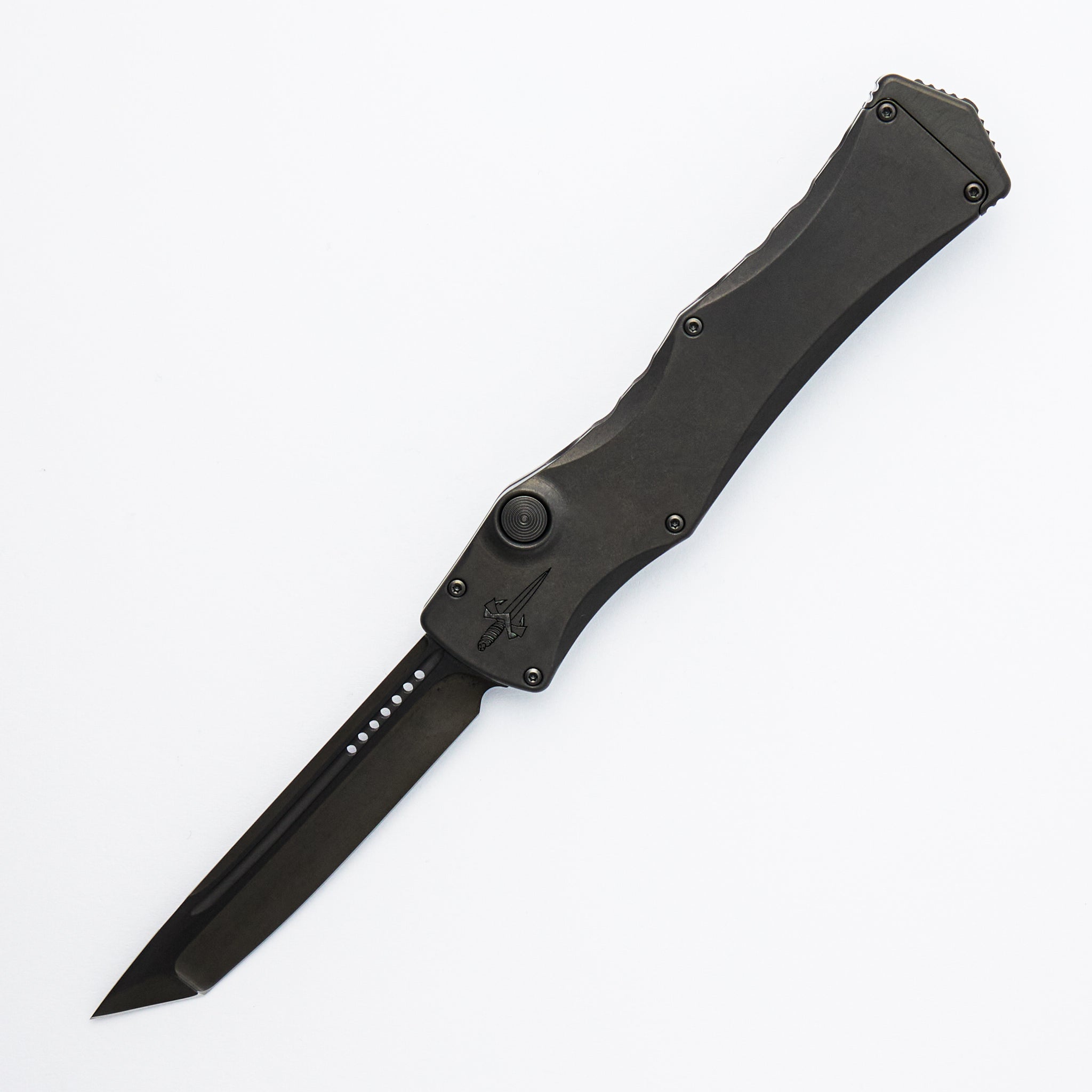 Marfione Custom Knives Halo IV - T/E - Star Grind - DLC Diamondwash Finish - DLC Stonewash Finish Stainless - DLC Hard Cut Stainless