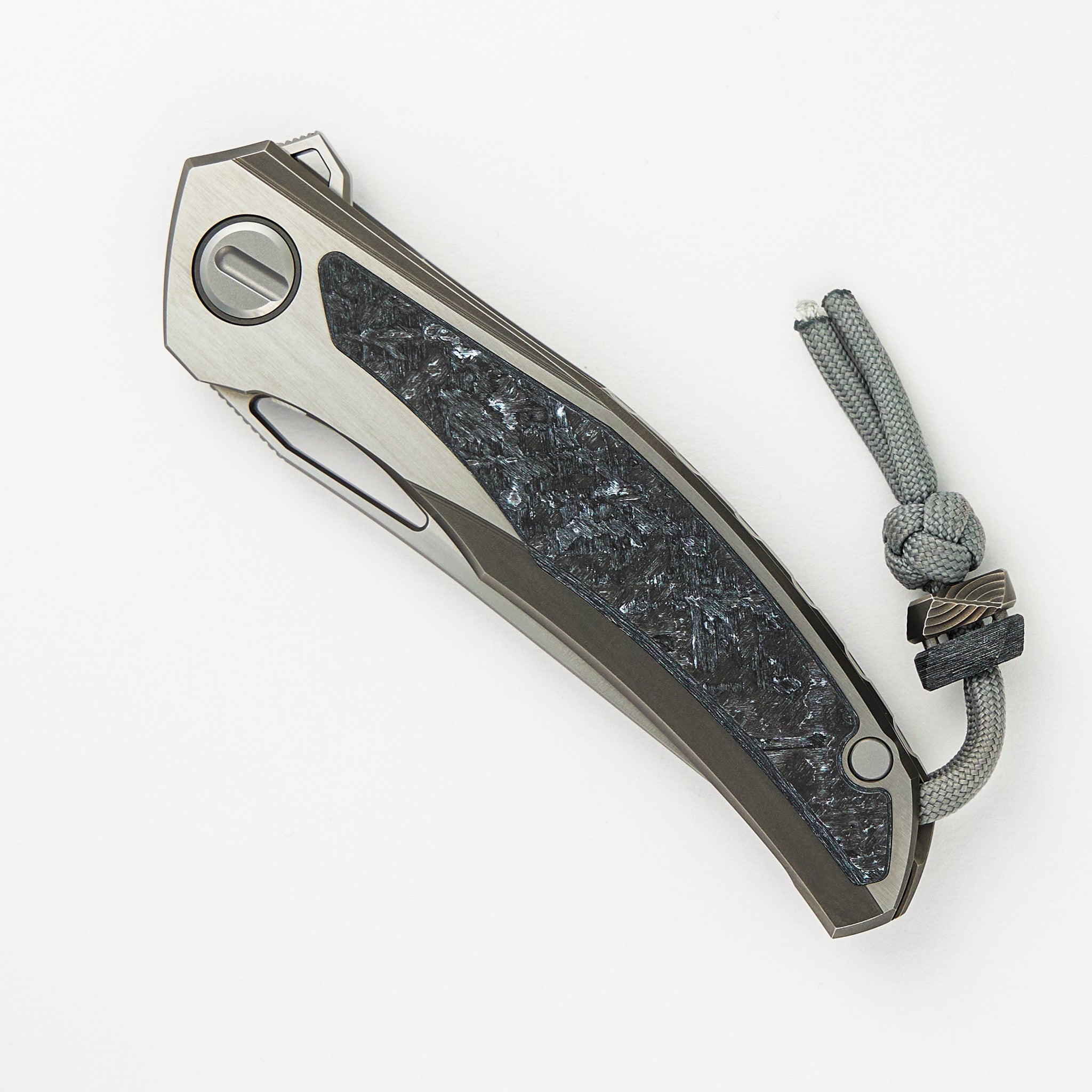 Quantum WKM - Titanium/White CarboTi Handle - S90V Blade - SRRBS