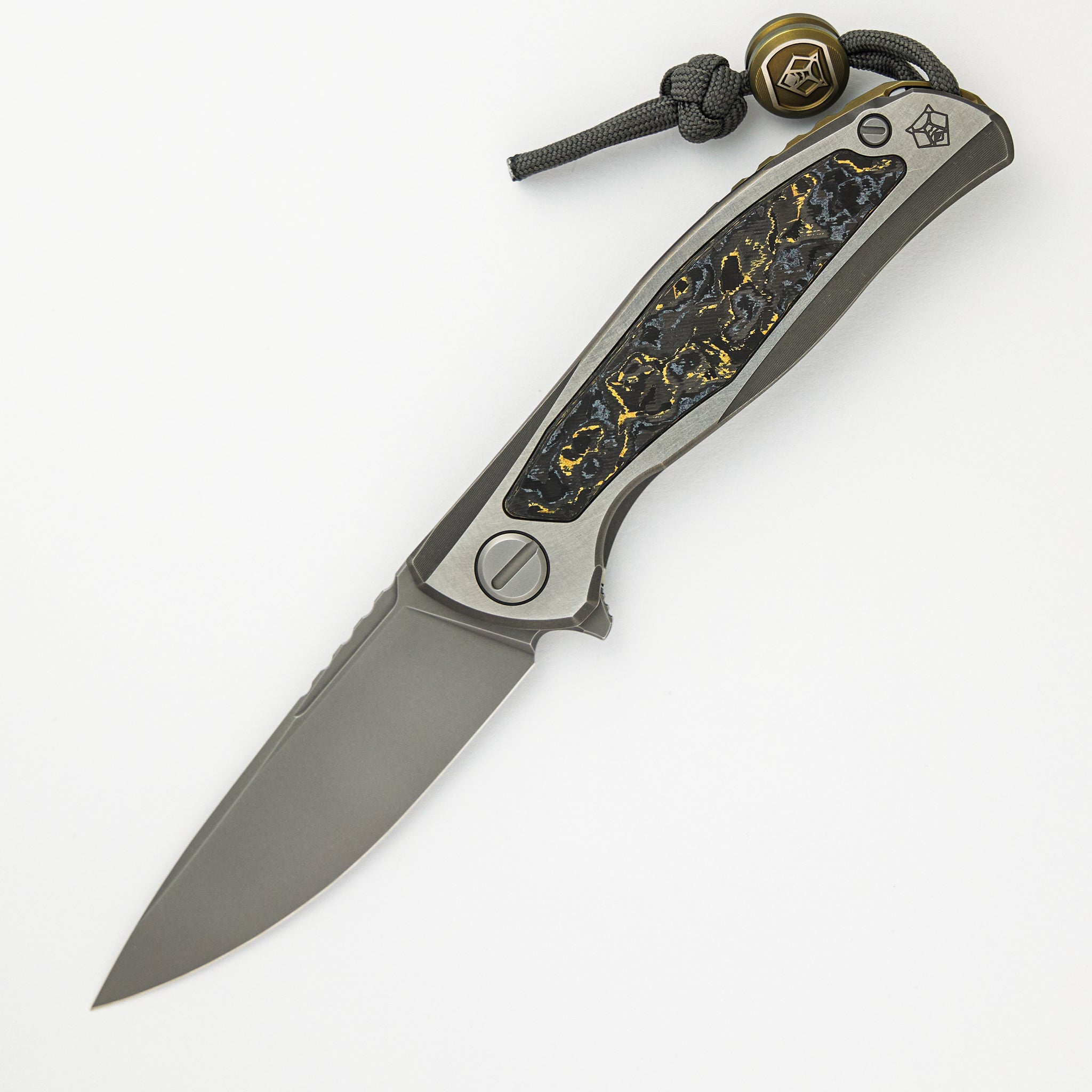 F95NL Gen. 5 - Blade Show Exclusive 2024 - M390 Blade - Titanium Handle - Golden Spark TechnoCarbo Inlays - MRBS