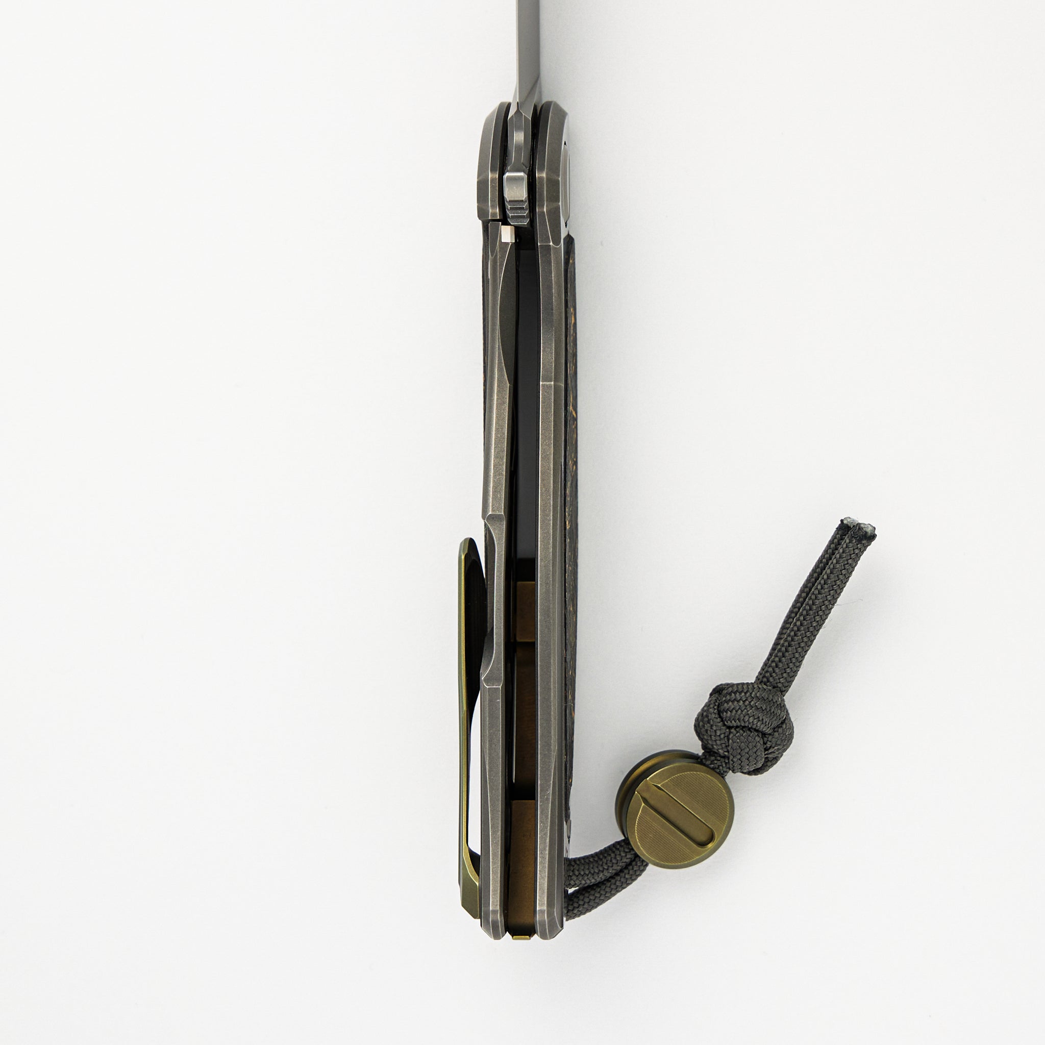 F95NL Gen. 5 - Blade Show Exclusive 2024 - M390 Blade - Titanium Handle - Golden Spark TechnoCarbo Inlays - MRBS