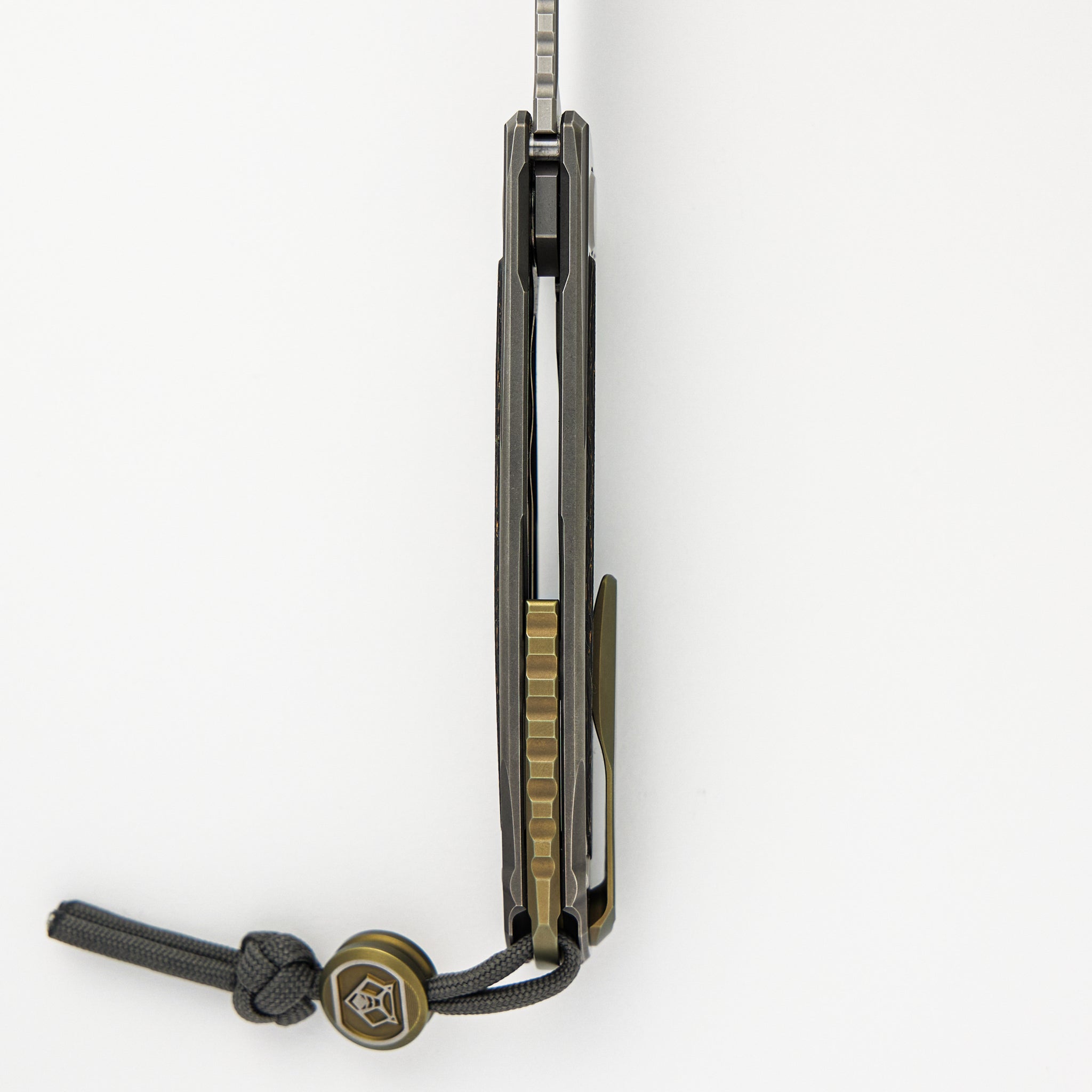 F95NL Gen. 5 - Blade Show Exclusive 2024 - M390 Blade - Titanium Handle - Golden Spark TechnoCarbo Inlays - MRBS