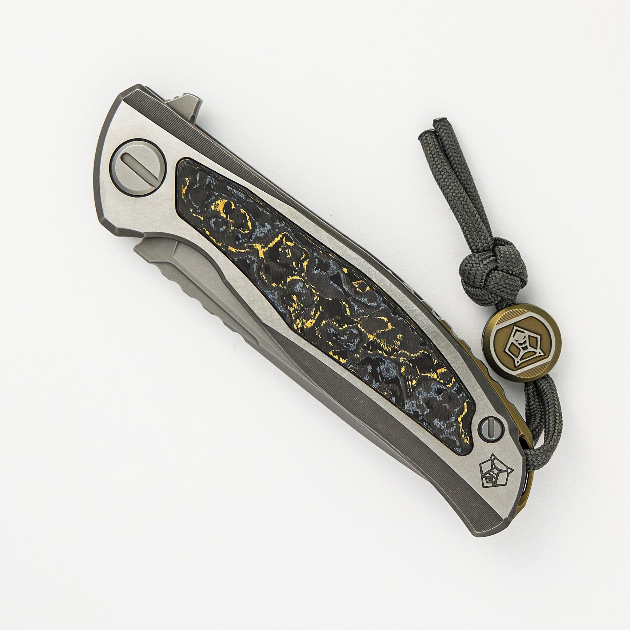 F95NL Gen. 5 - Blade Show Exclusive 2024 - M390 Blade - Titanium Handle - Golden Spark TechnoCarbo Inlays - MRBS