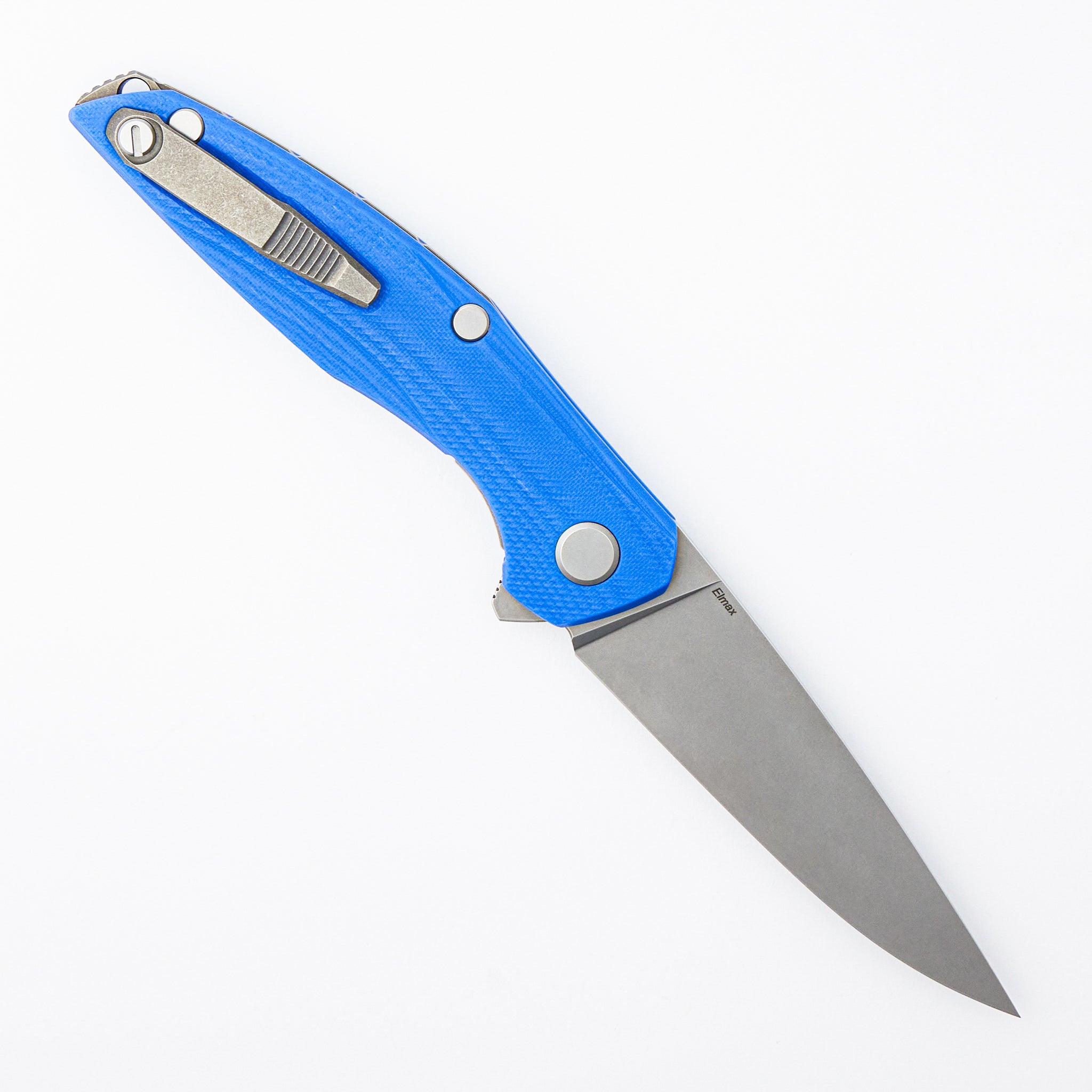 111 - Elmax Blade - Blue G10 Handle - MRBS