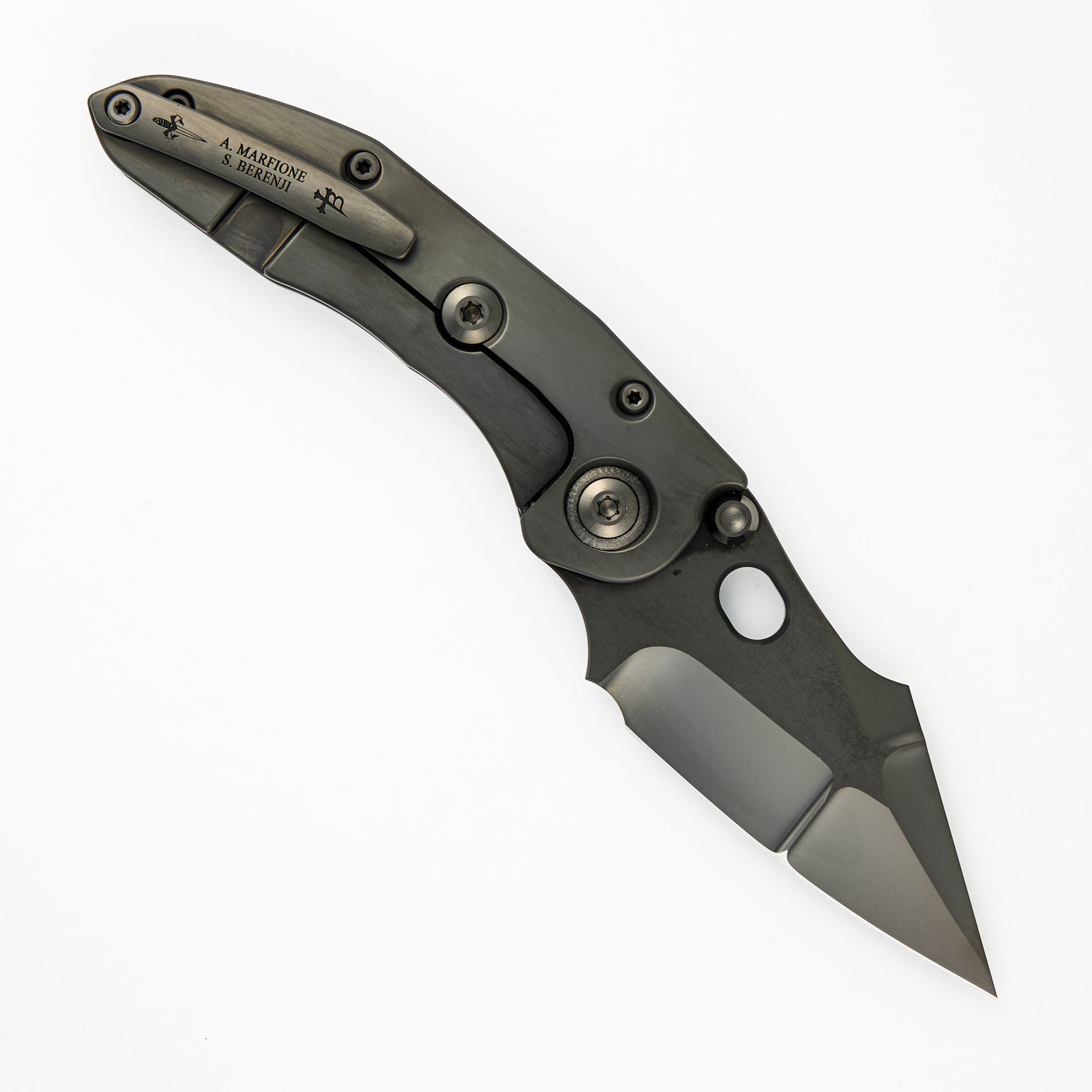 Marfione Custom Knives / Borka Blades Collaboration Dark Side Of The Stitch
