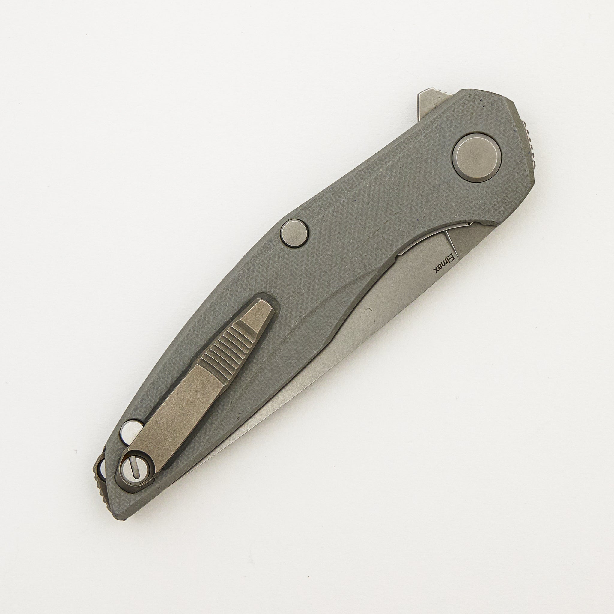 111 - Light Gray G10 Handle - Elmax Blade - MRBS