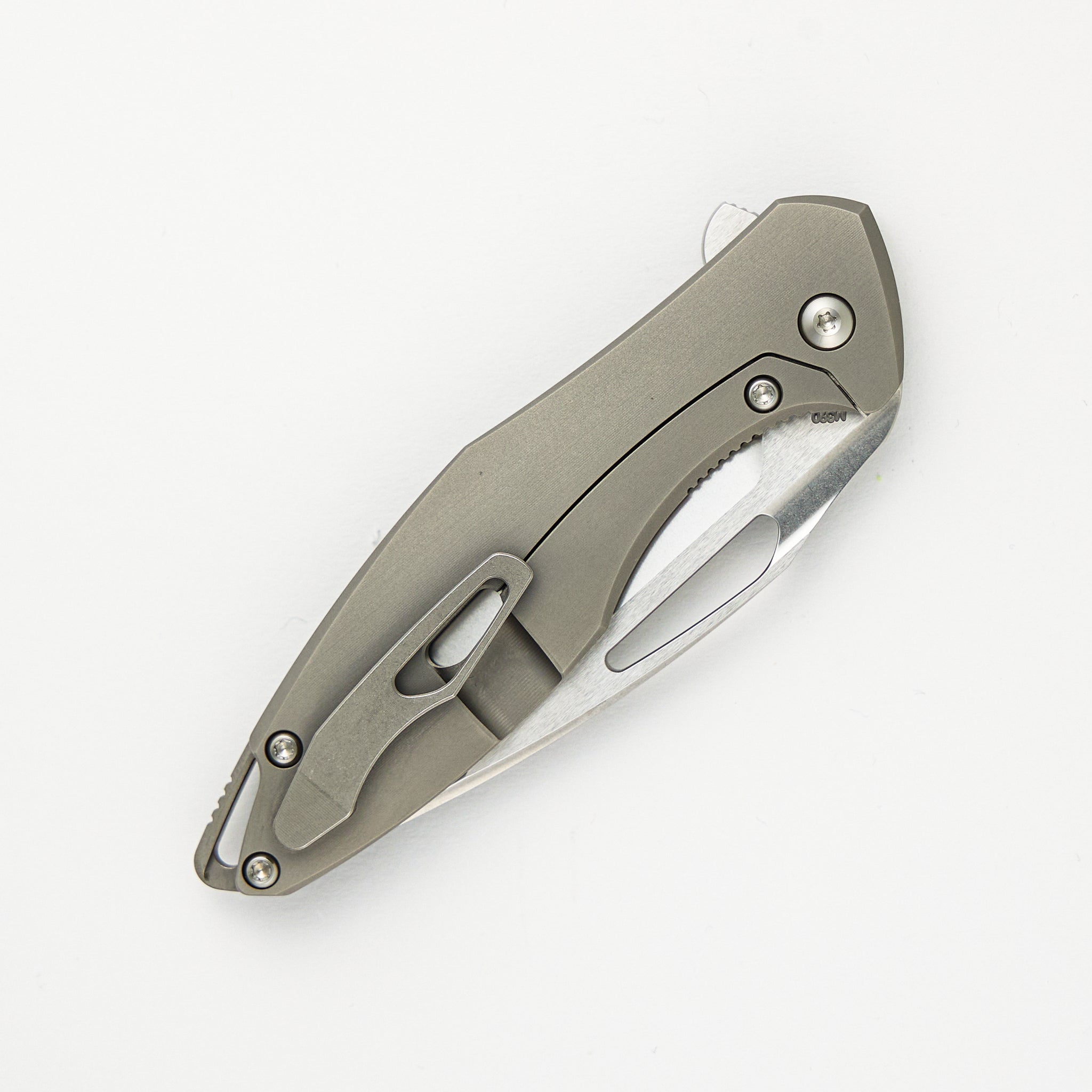 Mini Arius - Smooth Teal Camo Carbon Handle - M390 Blade
